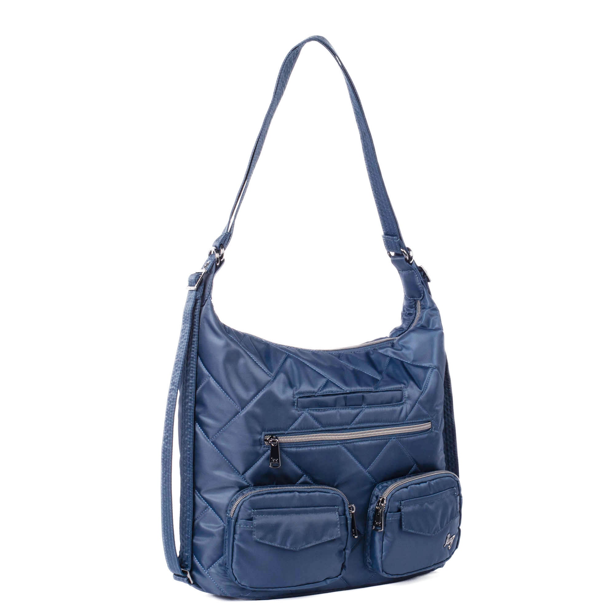 Zipliner 2 Convertible Hobo Bag - INDIGO BLUE - Zipliner2_Indigo_02