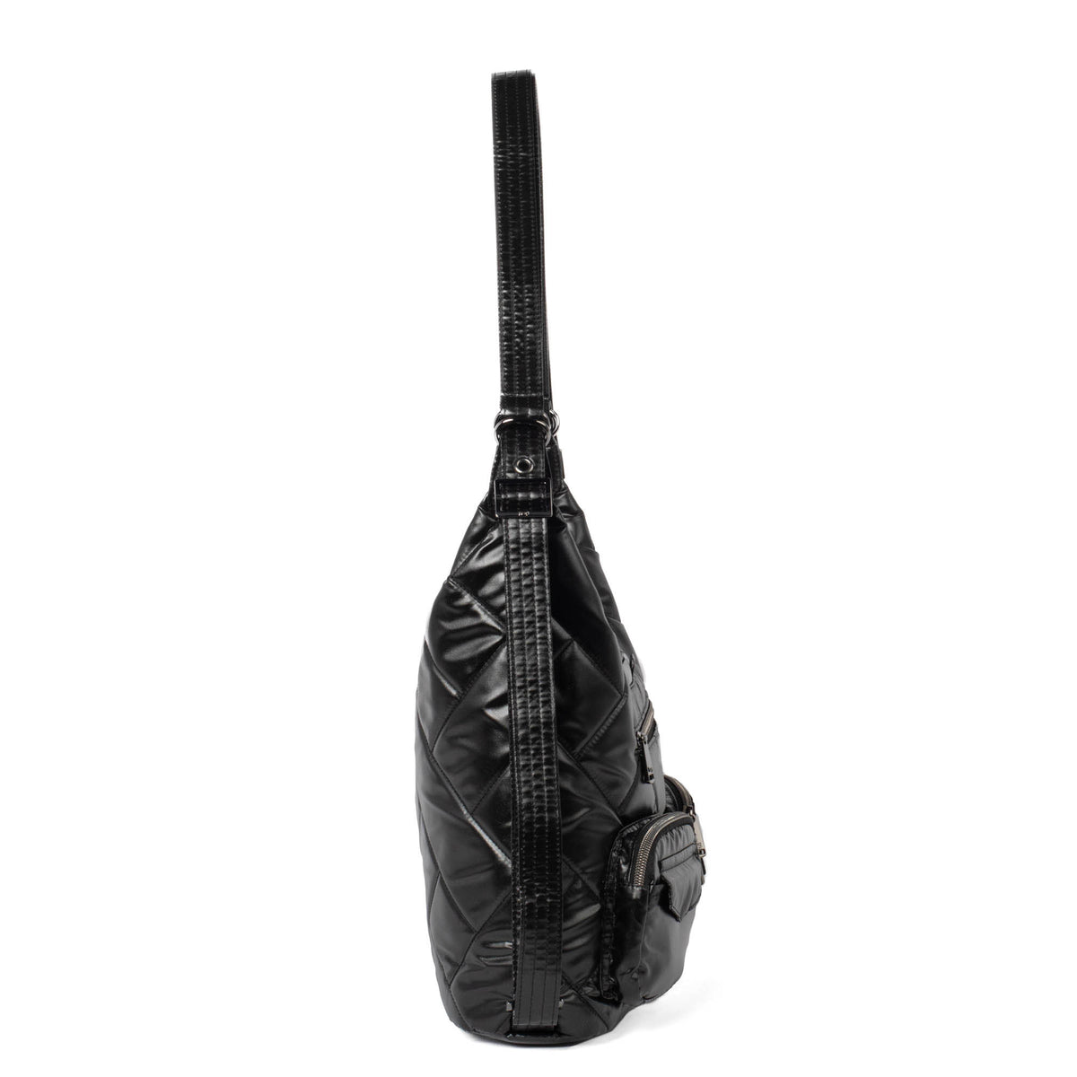 Zipliner 2 Convertible Hobo Bag - METALLIC BLACK - Zipliner2_MetallicBlack_03