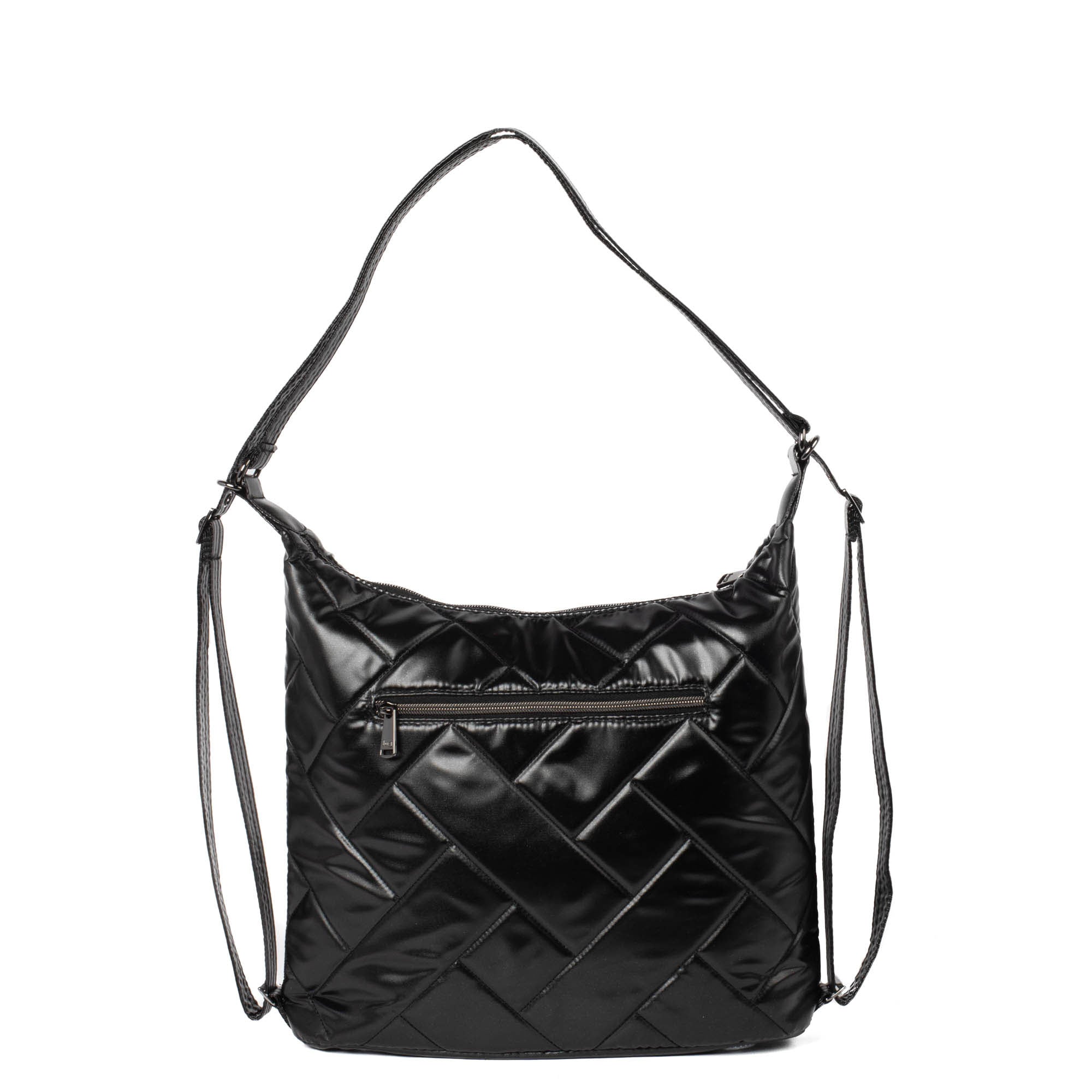 Zipliner 2 Convertible Hobo Bag - METALLIC BLACK - Zipliner2_MetallicBlack_04