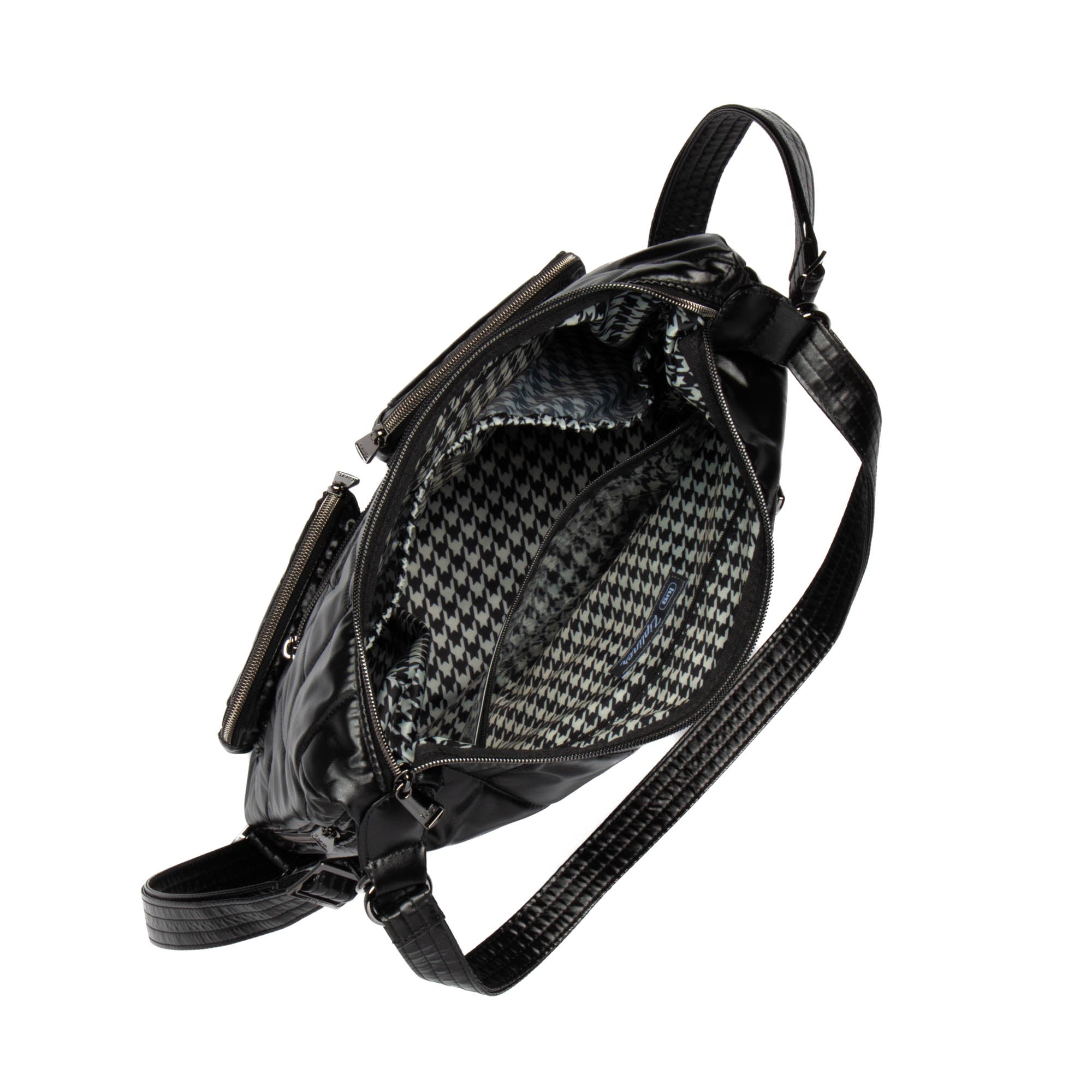 Zipliner 2 Convertible Hobo Bag - METALLIC BLACK - Zipliner2_MetallicBlack_05