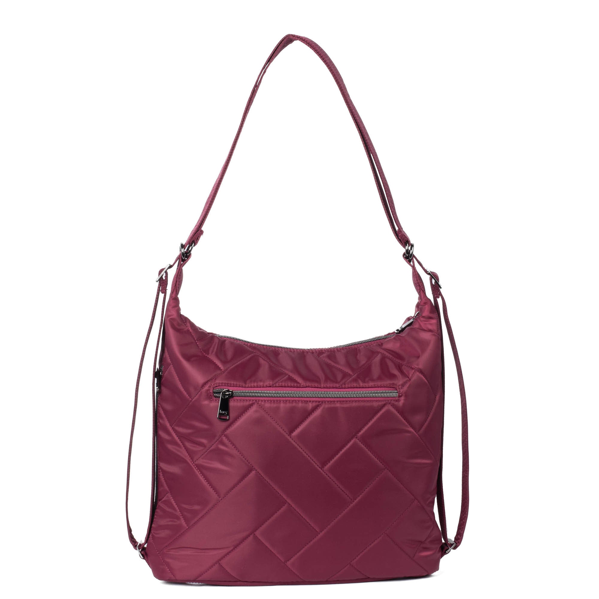 Zipliner 2 Convertible Hobo Bag - RASPBERRY - Zipliner2_Raspberry_04