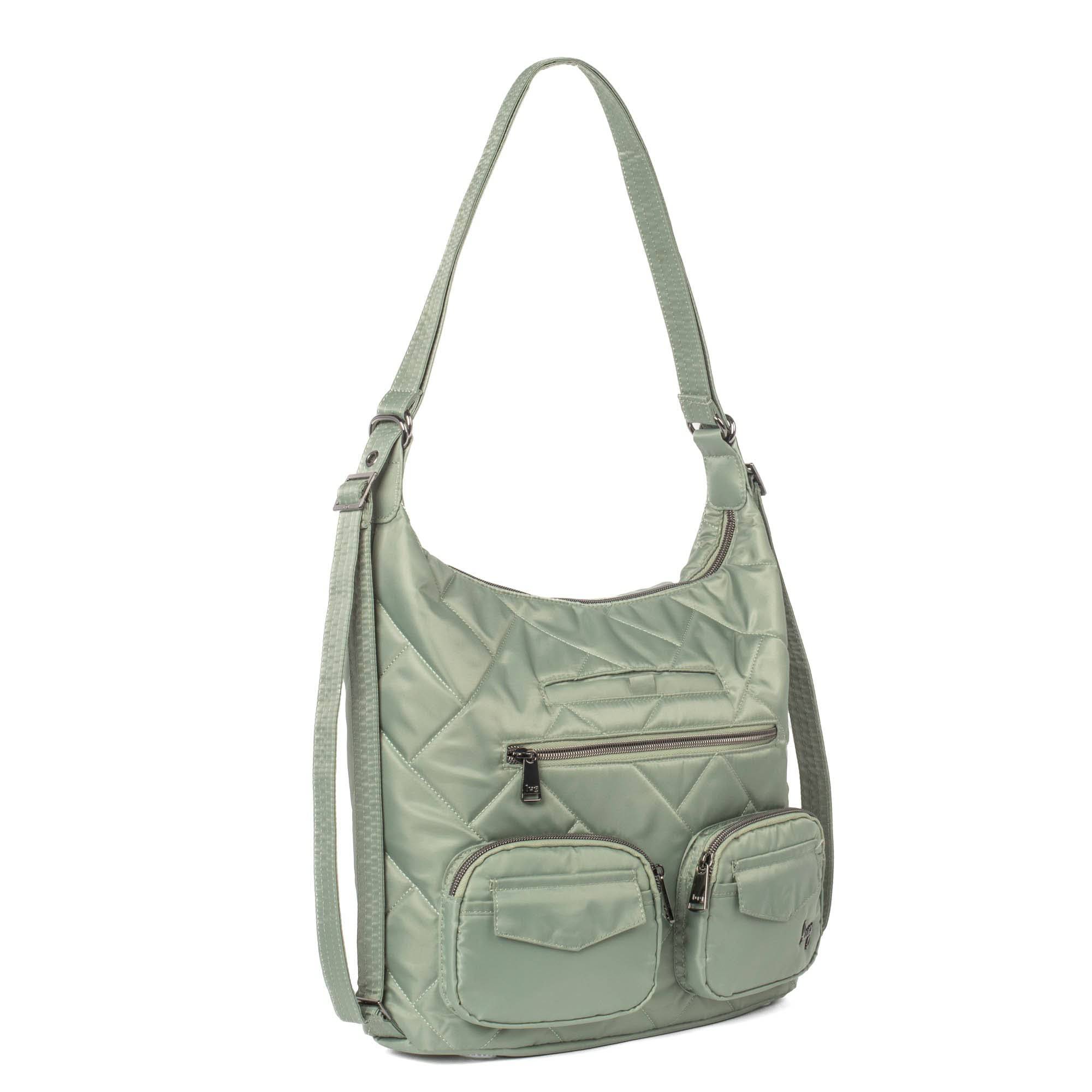 Zipliner 2 Convertible Hobo Bag - SAGE GREEN - Zipliner2_Sage_02