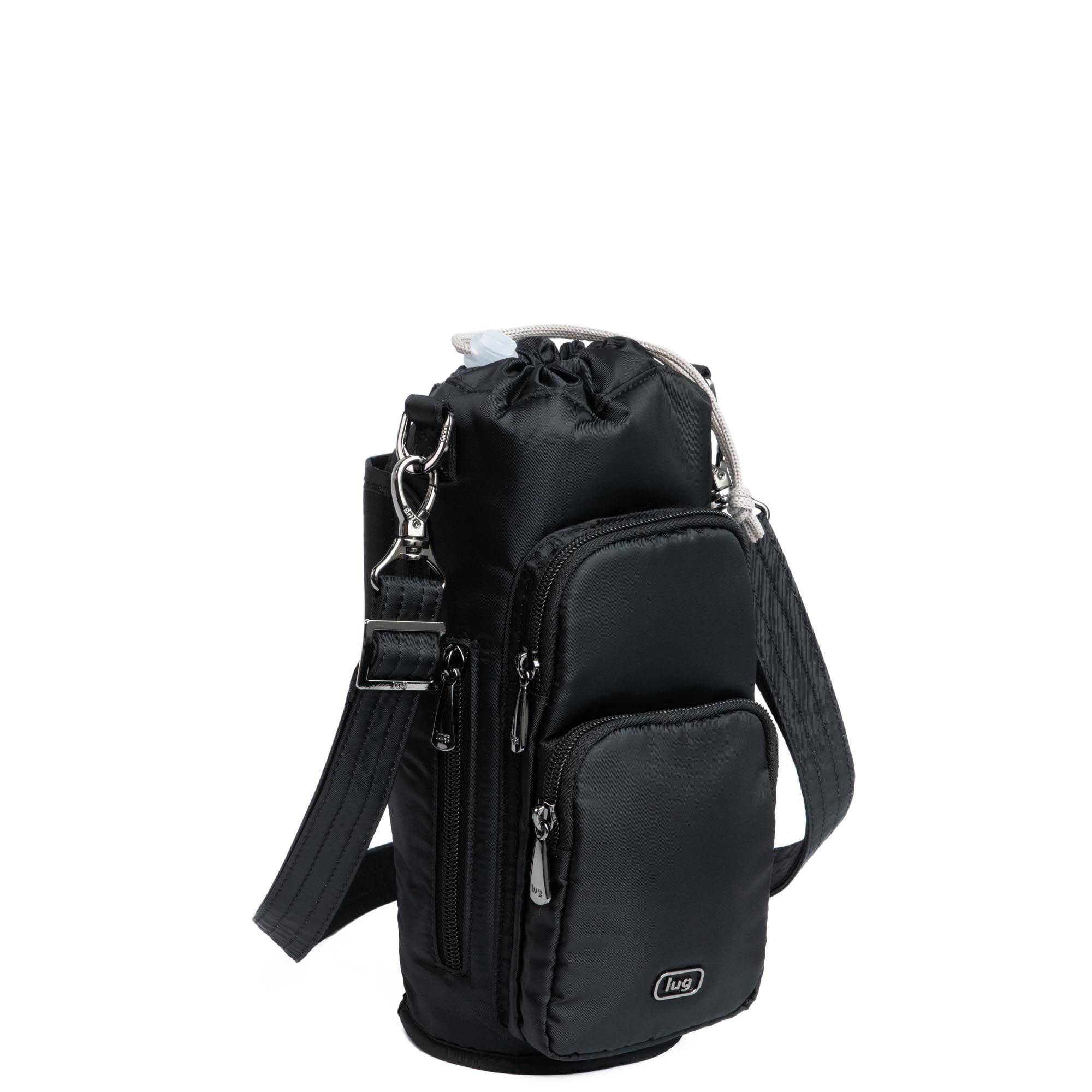 Huggie XL Crossbody Bottle Holder - BLACK - huggiexl_black_02
