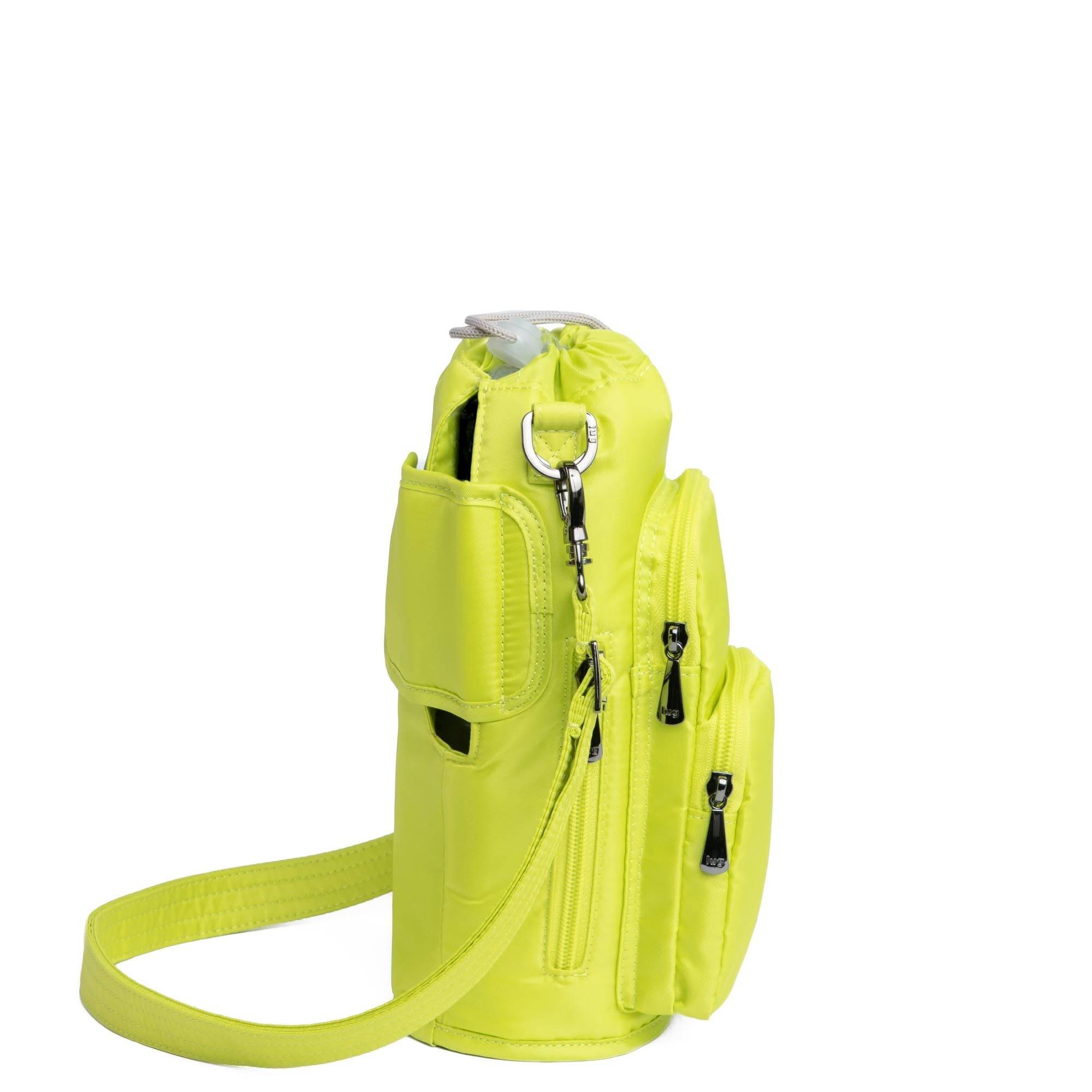 Huggie XL Crossbody Bottle Holder - LEMON LIME - huggiexl_lemonlime_03