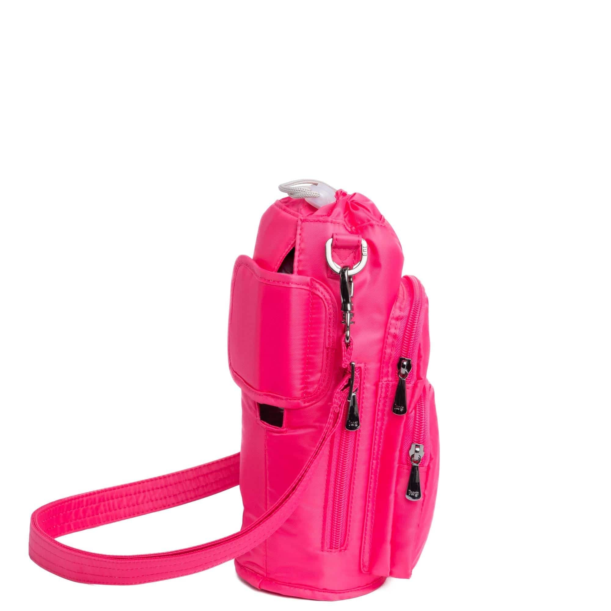 Huggie XL Crossbody Bottle Holder - POWERFUL PINK - huggiexl_powerfulpink_03