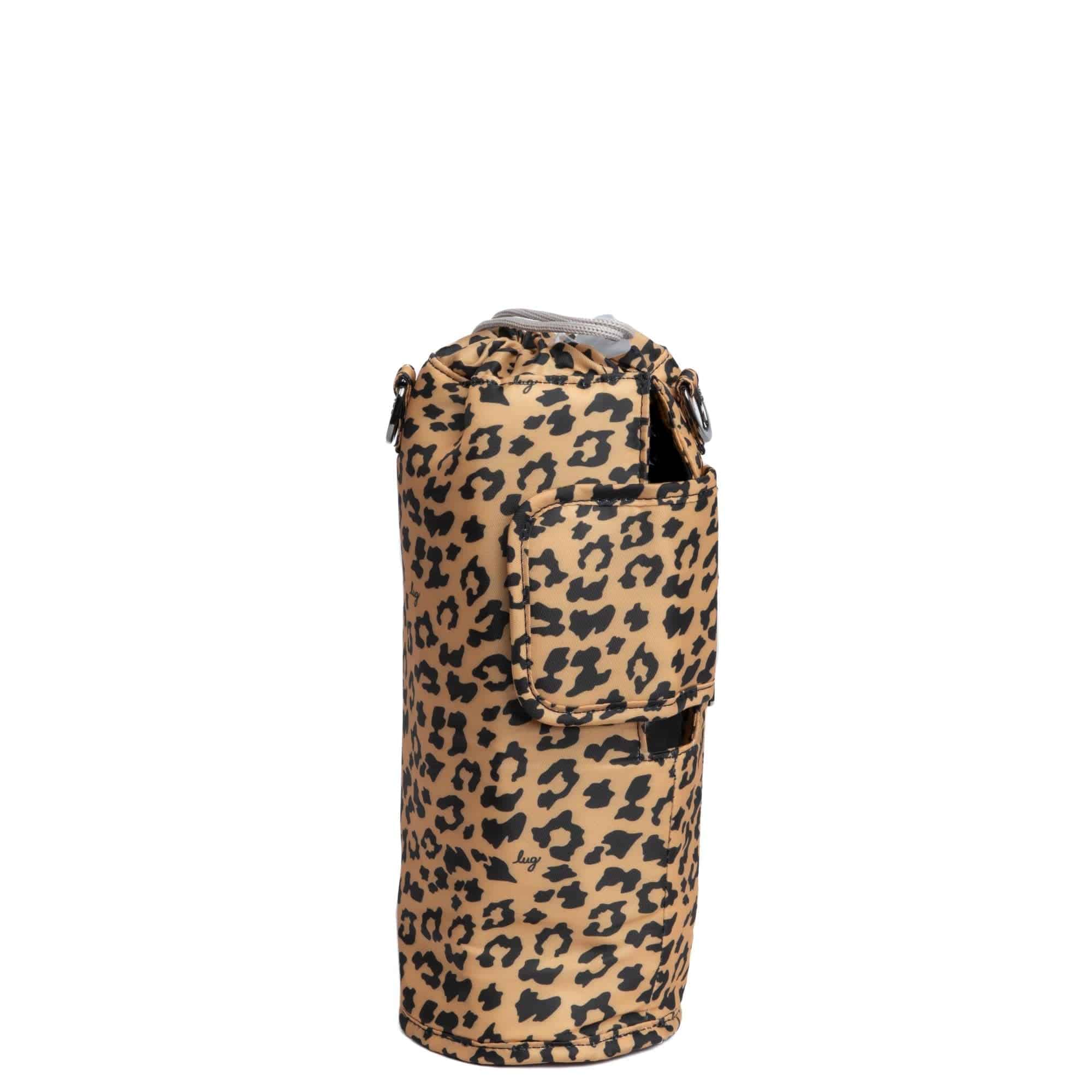Huggie XL Crossbody Bottle Holder - SPOTTED LEOPARD - huggiexl_spottedleopard_04