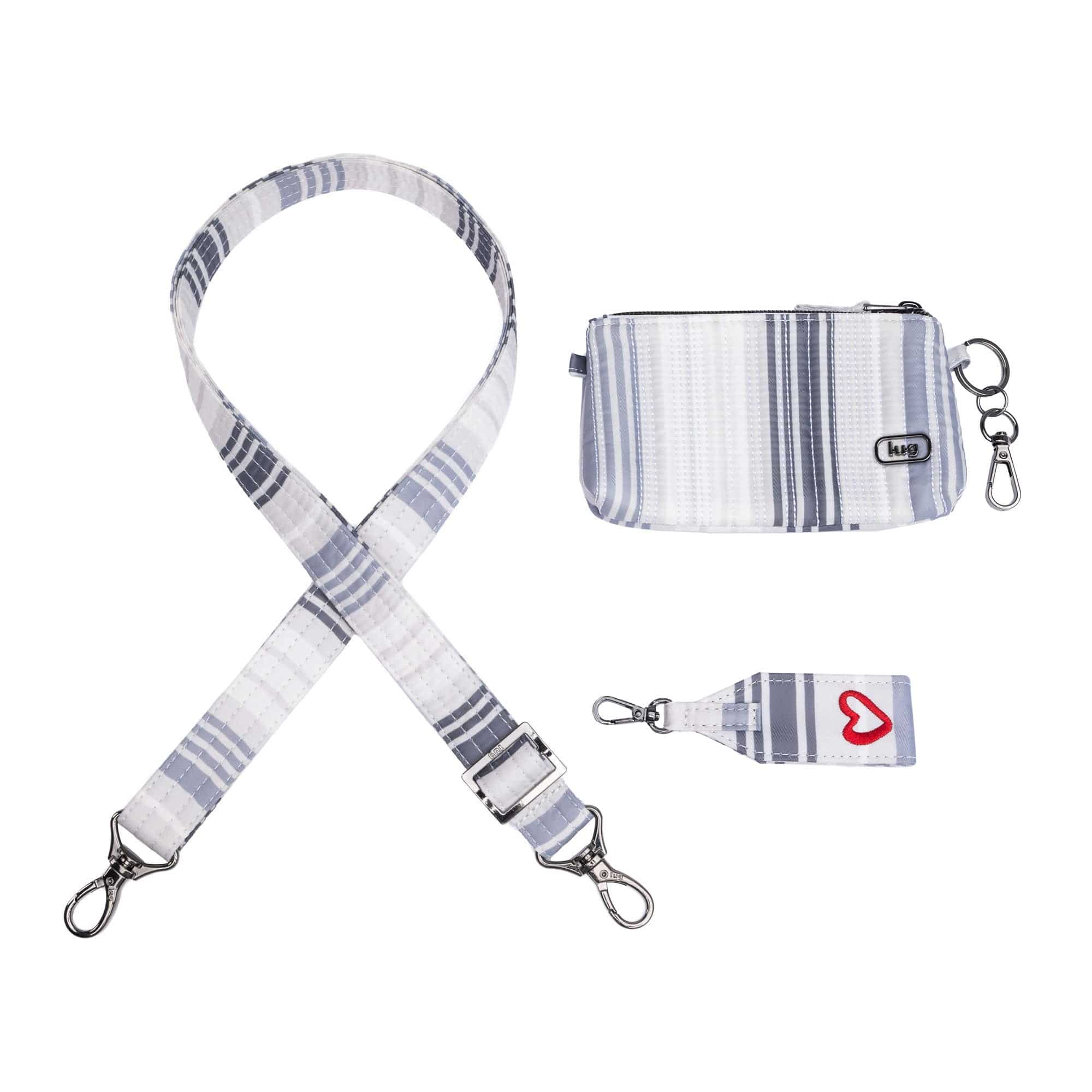 Love Accessory 3pc Bundle - LOVE STRIPE METALLIC SILVER - loveaccessory3pcbundle_lovestripemetallicsilver_01