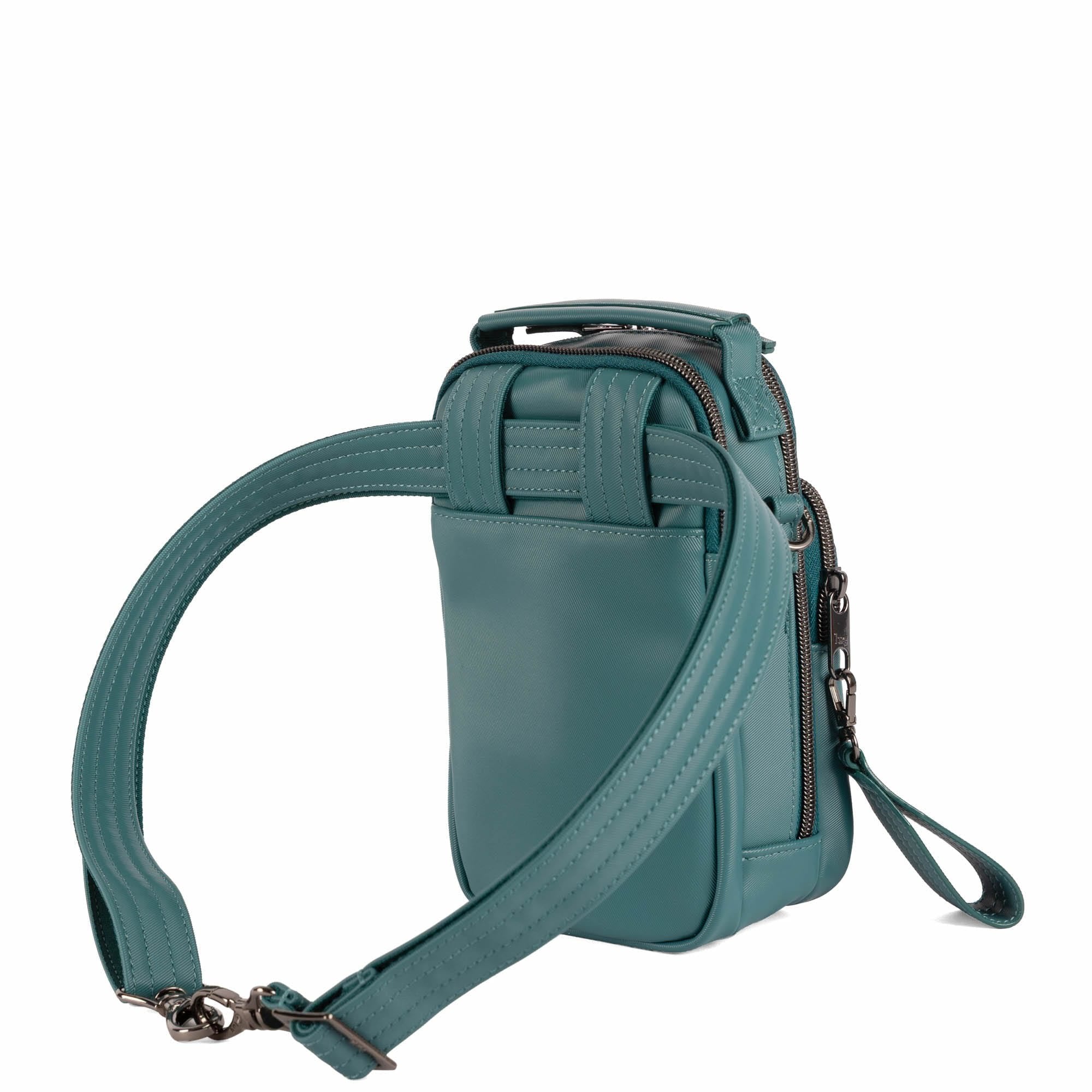 Skeeter Mini Bridge Satin Luxe VL Convertible Crossbody Bag - LAGOON TEAL - medium_7c788a1b-0a71-4323-a6b5-bb55fc49420a