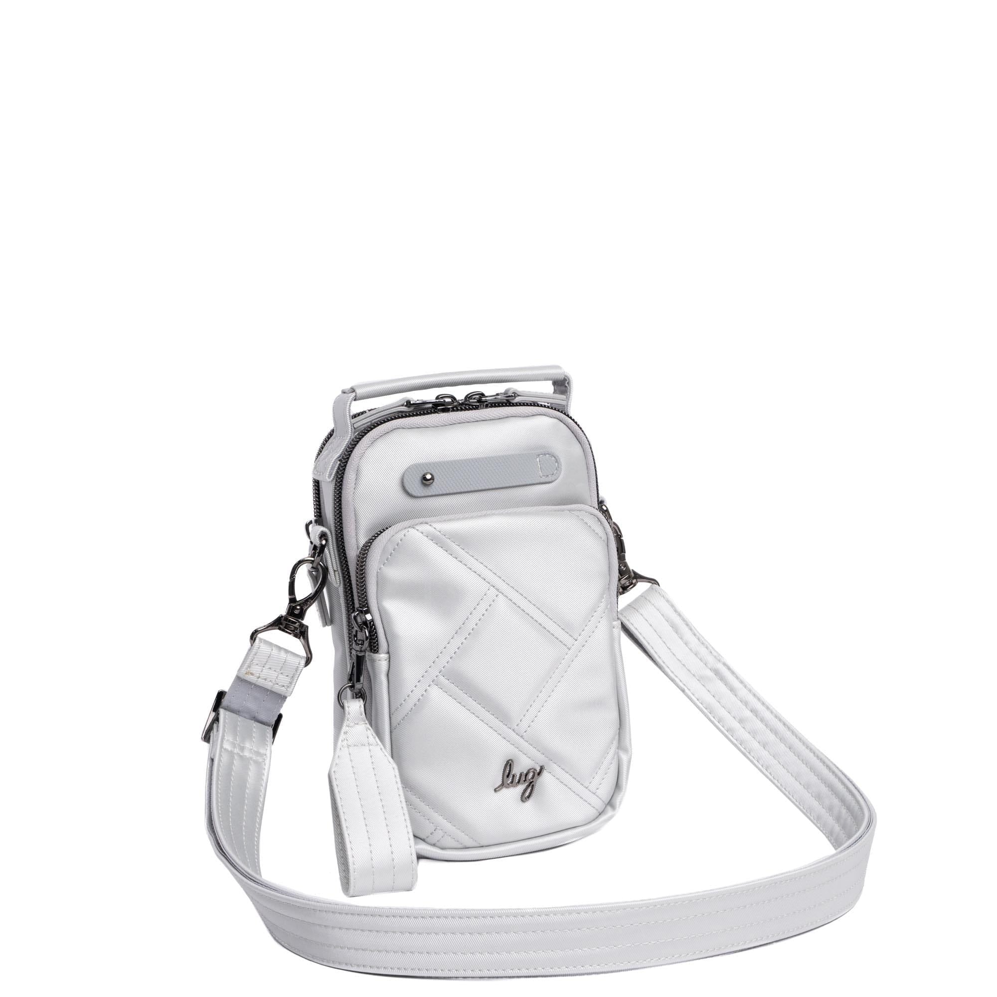 Skeeter Mini Bridge Satin Luxe VL Convertible Crossbody Bag - METALLIC SILVER - medium_badac92c-7087-405c-ada5-0d575916c5b1
