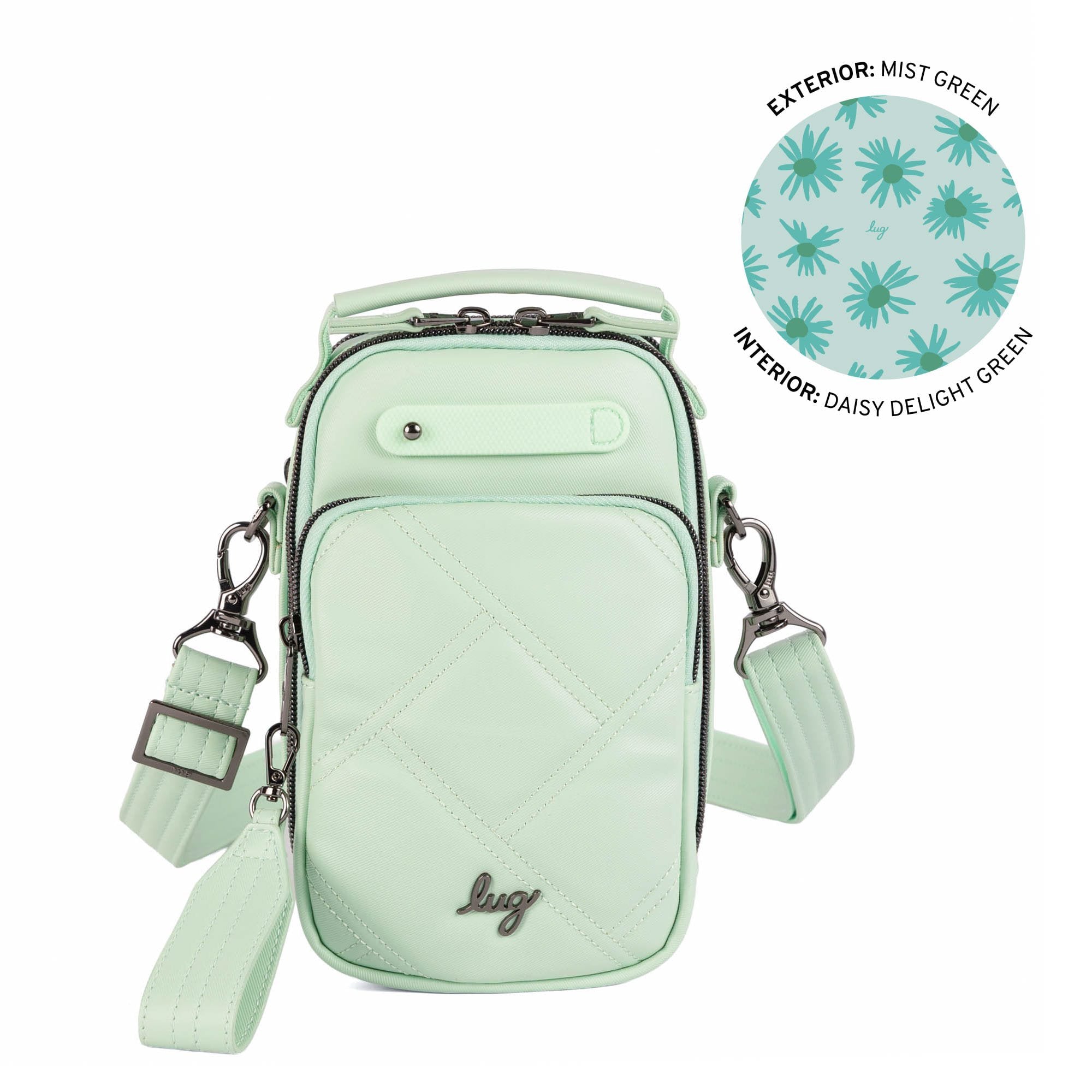 Skeeter Mini Bridge Satin Luxe VL Convertible Crossbody Bag - MIST GREEN - medium_bb4c257a-5205-43fe-a116-787179d4c3c9