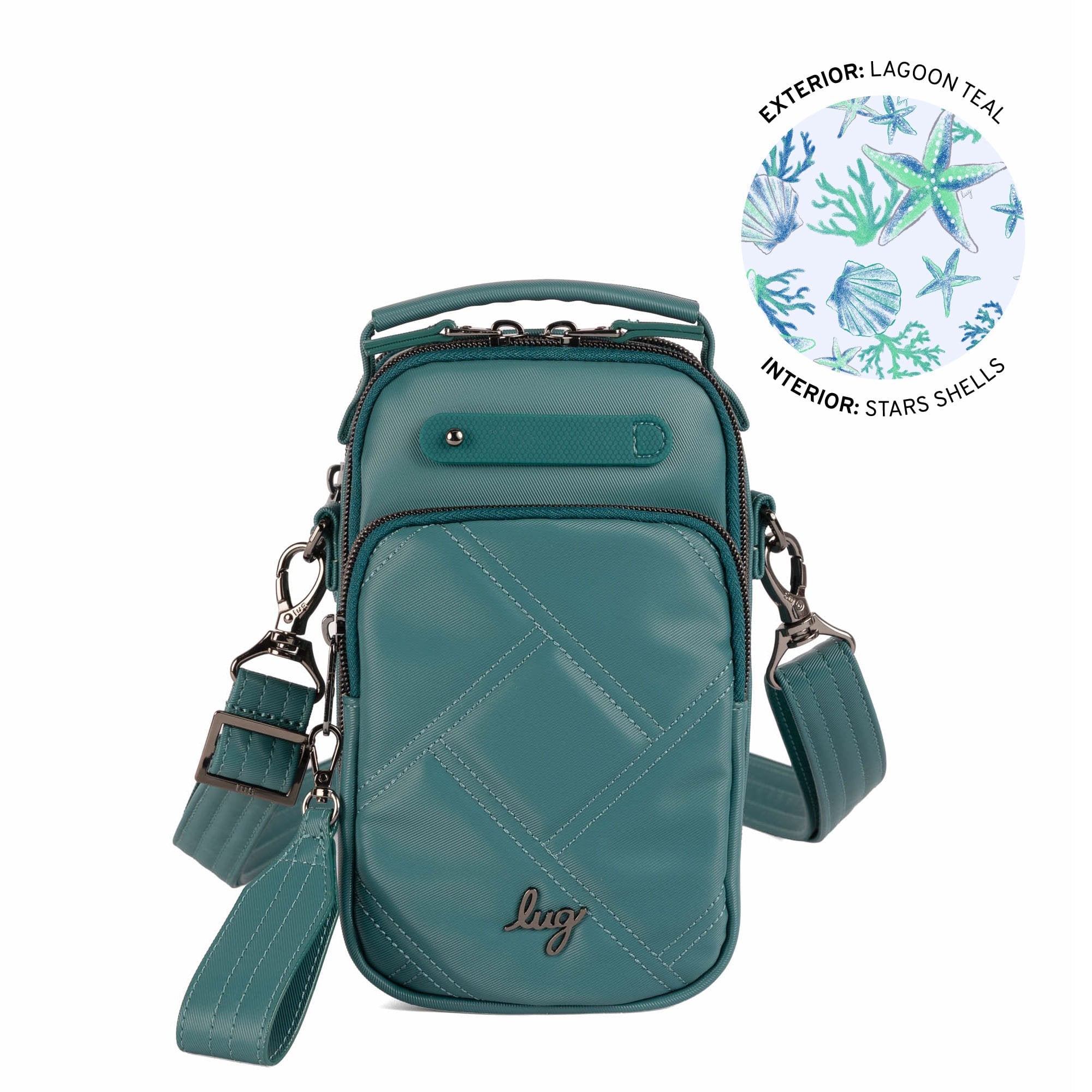 Skeeter Mini Bridge Satin Luxe VL Convertible Crossbody Bag - LAGOON TEAL - medium_ed685b1b-4d4e-4a81-9cf4-ae349ebdefba