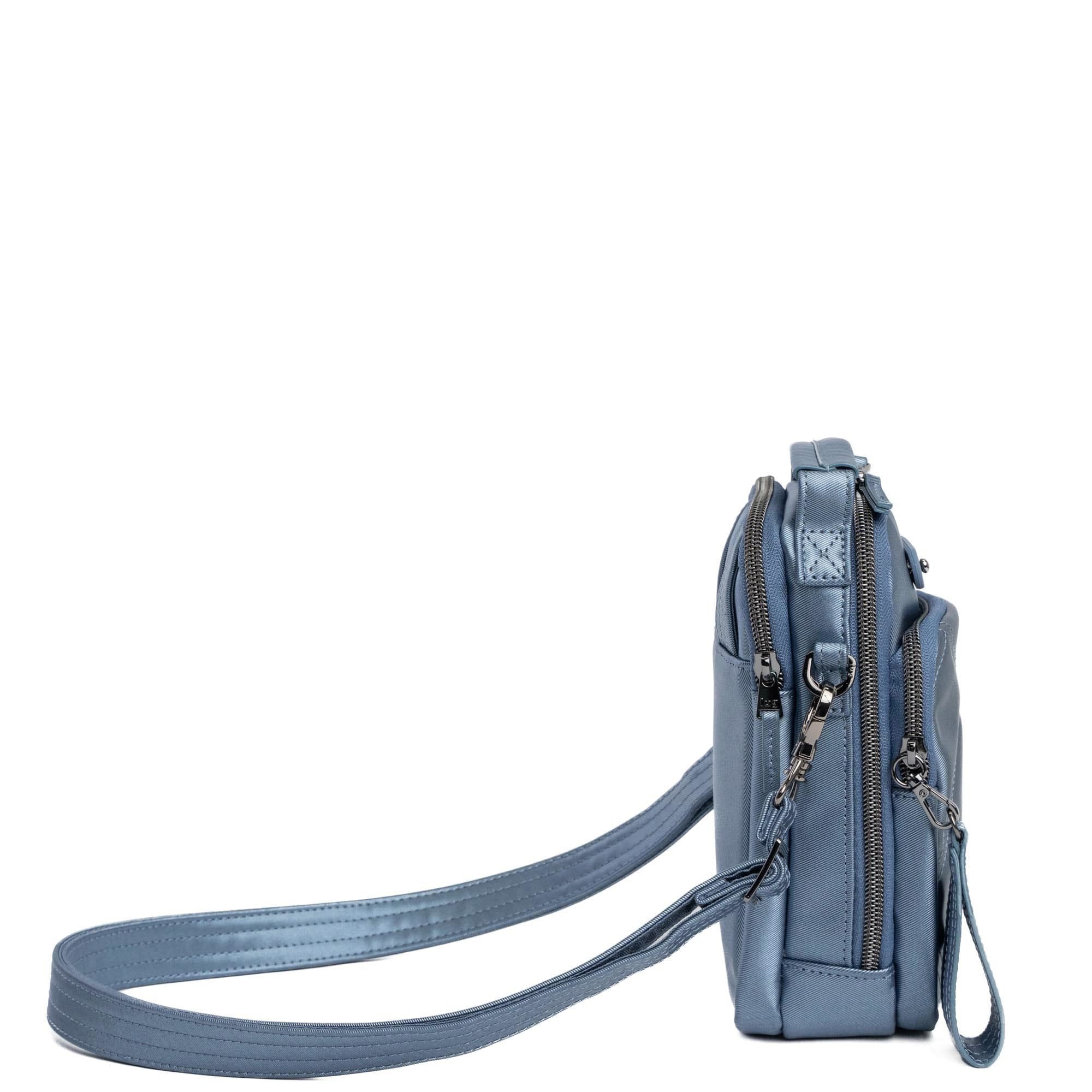 Skeeter Mini Bridge Satin Luxe VL Convertible Crossbody Bag - METALLIC BLUE MOON - medium_f68e044c-9661-4bcf-9b8c-1494c9bc1891