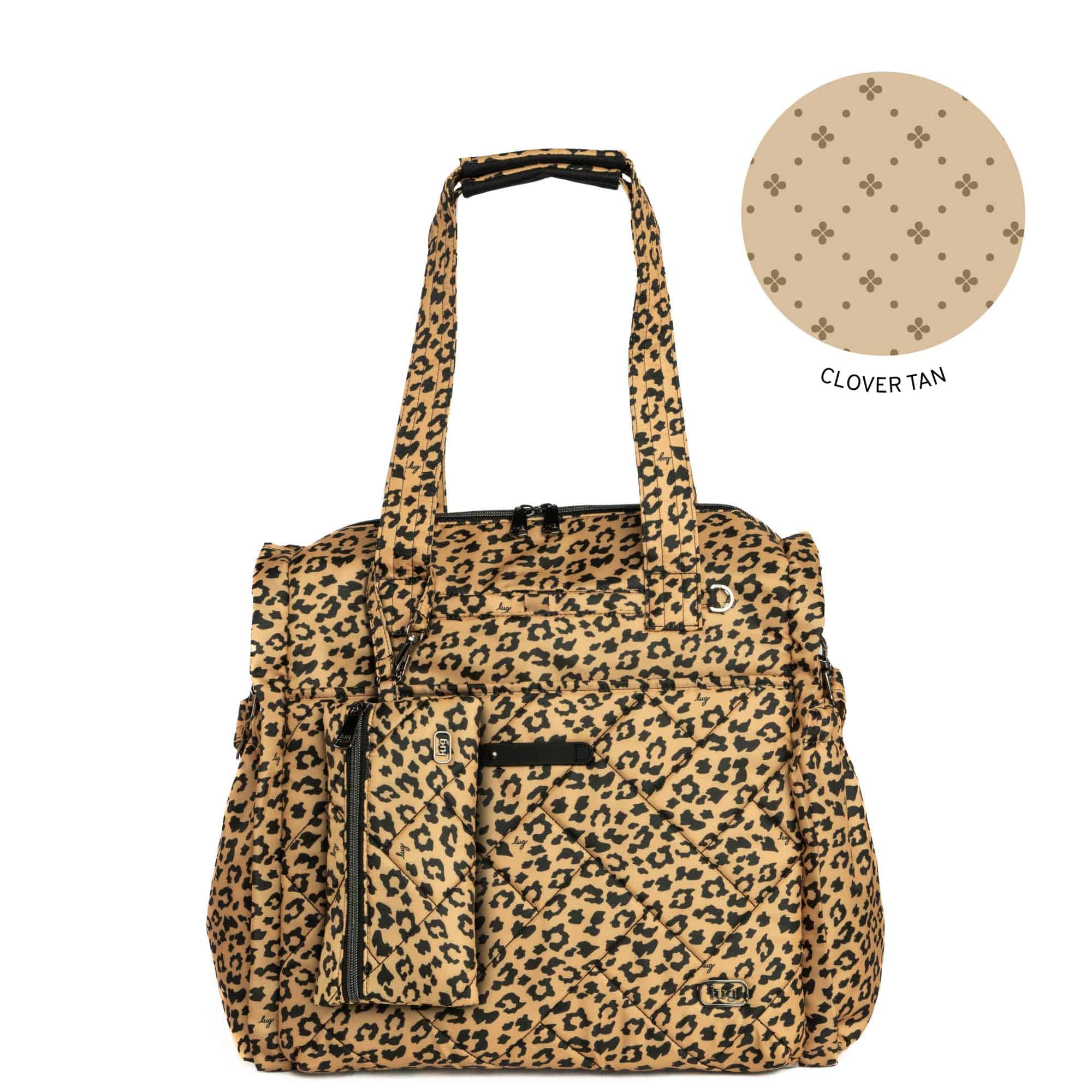 Saunter Classic Duffel & Sway Pouch - SPOTTED LEOPARD - saunter-sway_SpottedLeopard