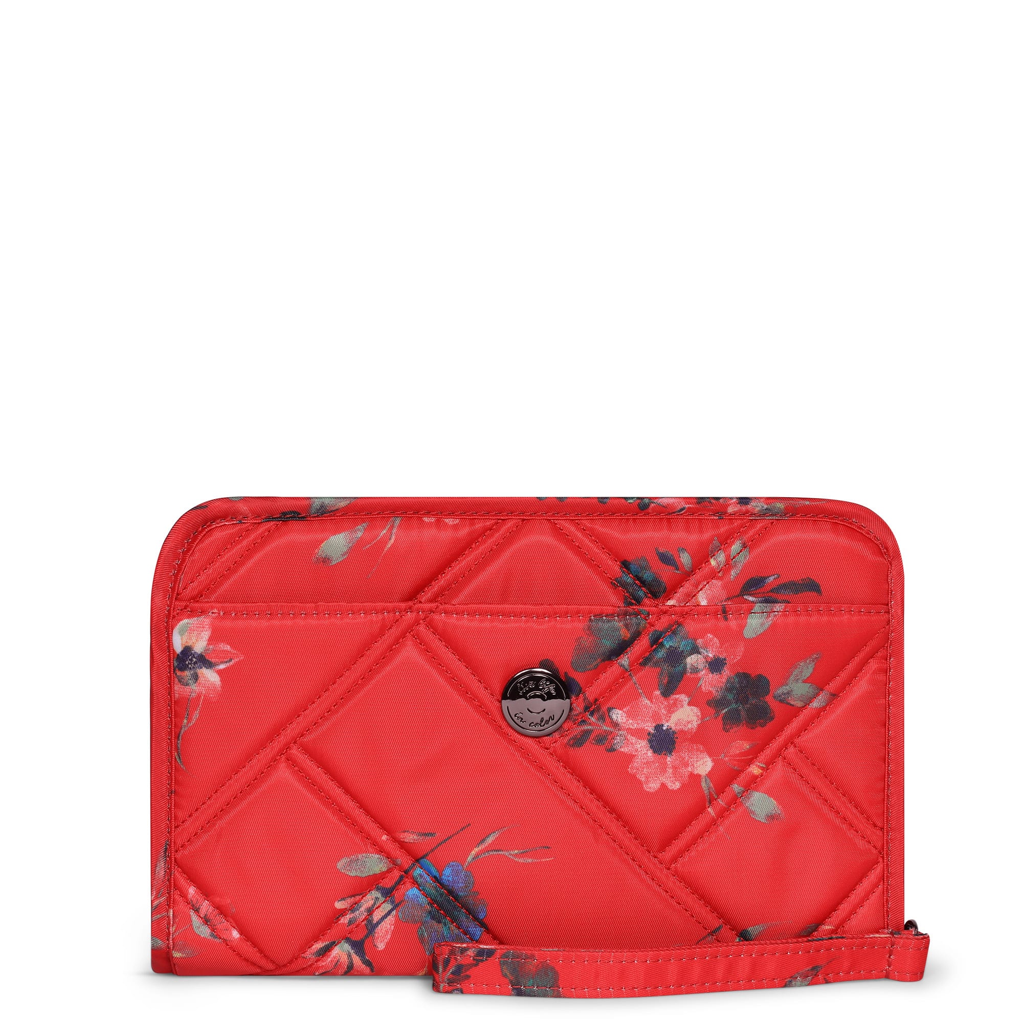 Zeppelin RFID Wristlet Wallet - BOUQUET RED - zeppelin_BouquetRed_01