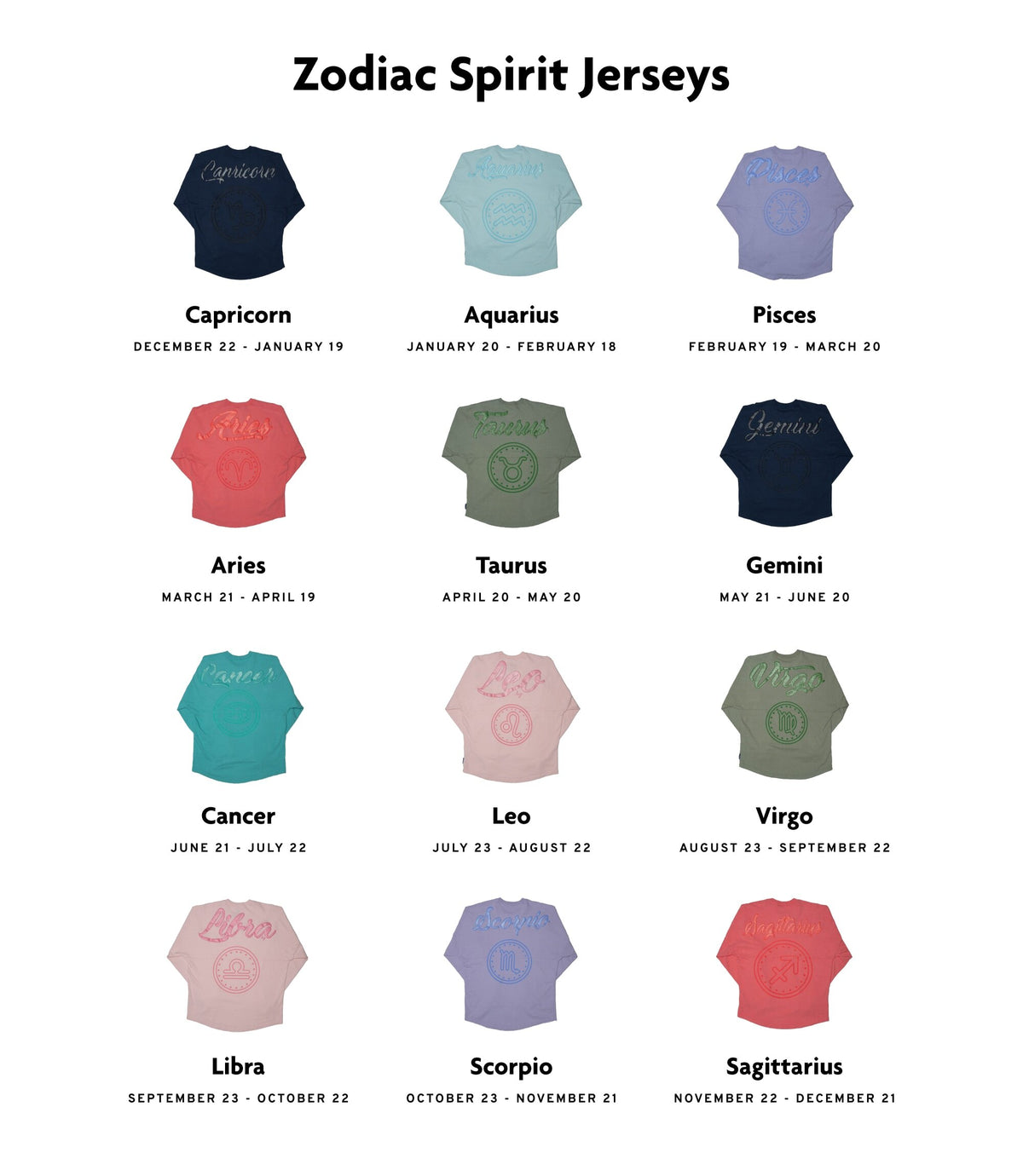 Lug x Spirit Jersey&amp;#174; - Zodiac Collection