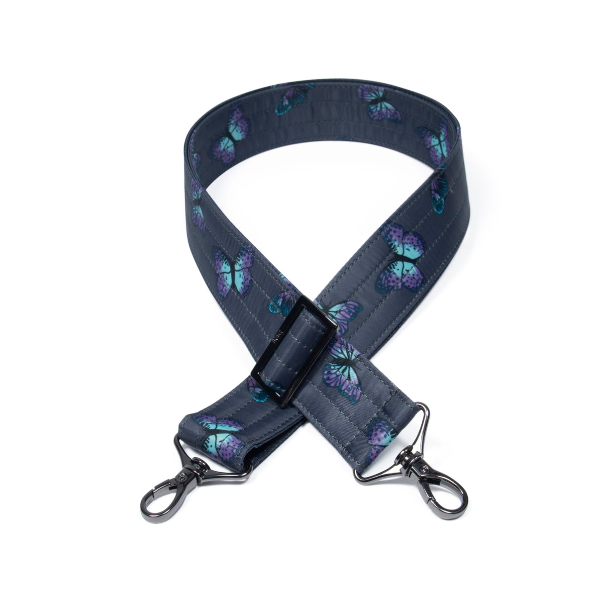 Adjustable Bag Strap - 1.5&quot; - BUTTERFLY GREY - 1.5_Straps_ButterflyGrey_1