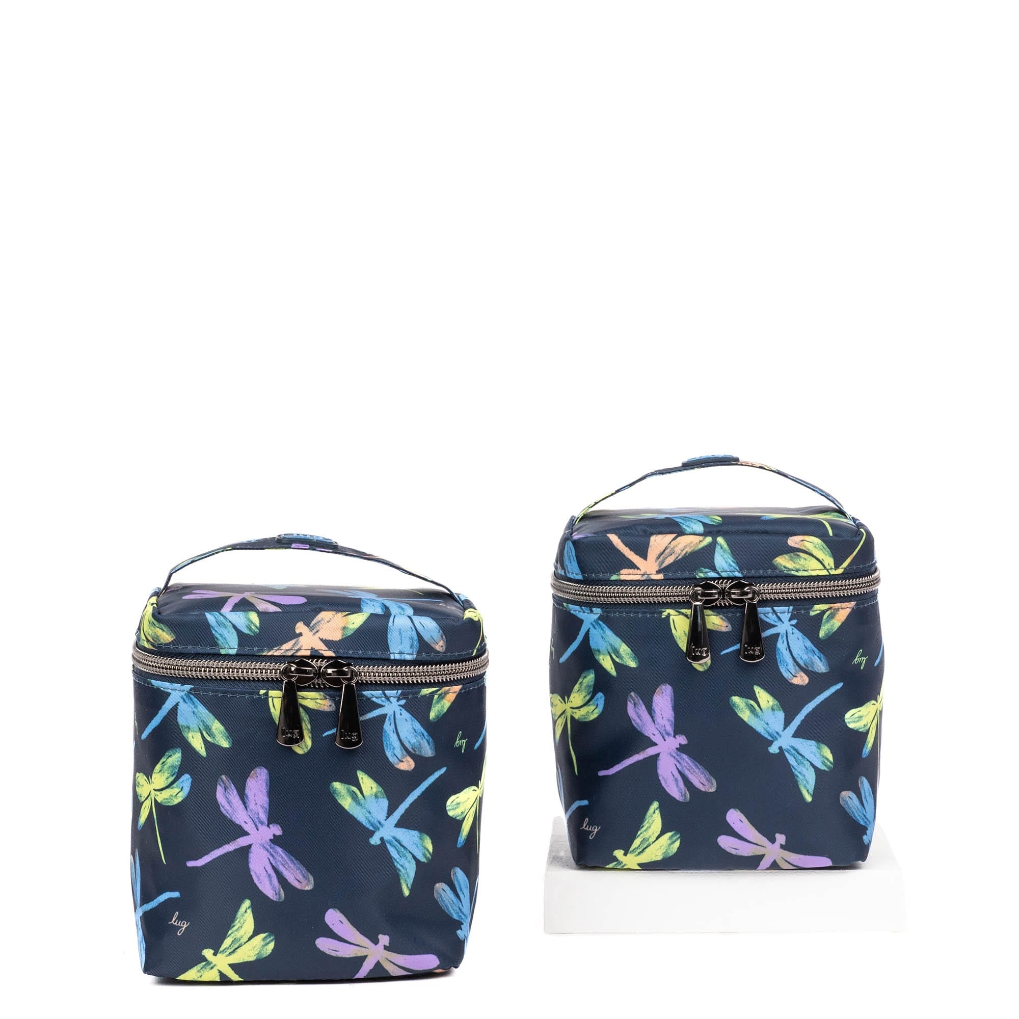 Box Top Cosmetic Case 2pc Set - DRAGONFLY ICEPOP - 2BoxTopPouches_DragonflyIcepop_01