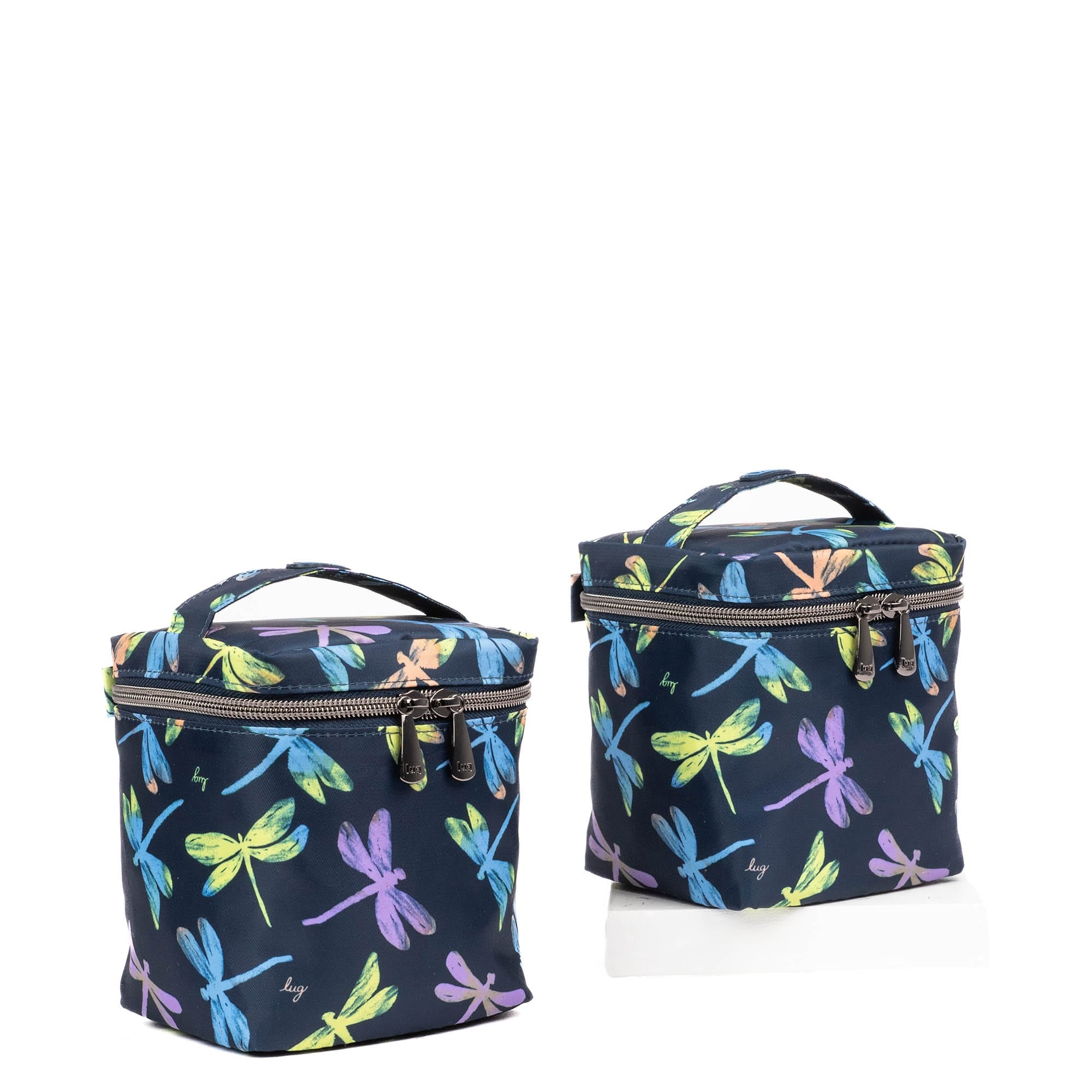 Box Top Cosmetic Case 2pc Set - DRAGONFLY ICEPOP - 2BoxTopPouches_DragonflyIcepop_02