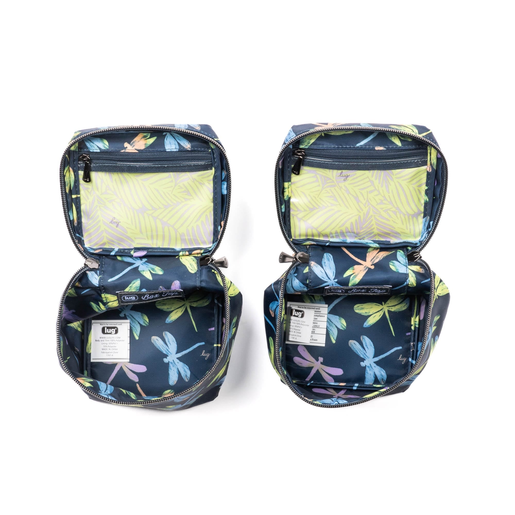 Box Top Cosmetic Case 2pc Set - DRAGONFLY ICEPOP - 2BoxTopPouches_DragonflyIcepop_05