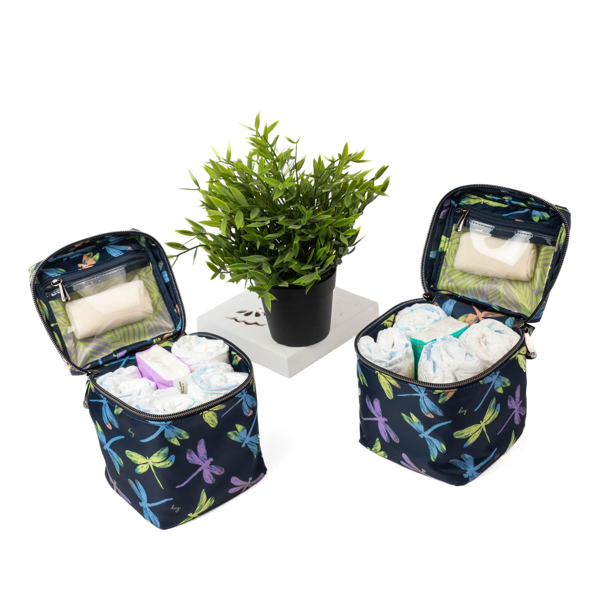 Box Top Cosmetic Case 2pc Set - - 2BoxTopPouches_Lifestyle_02