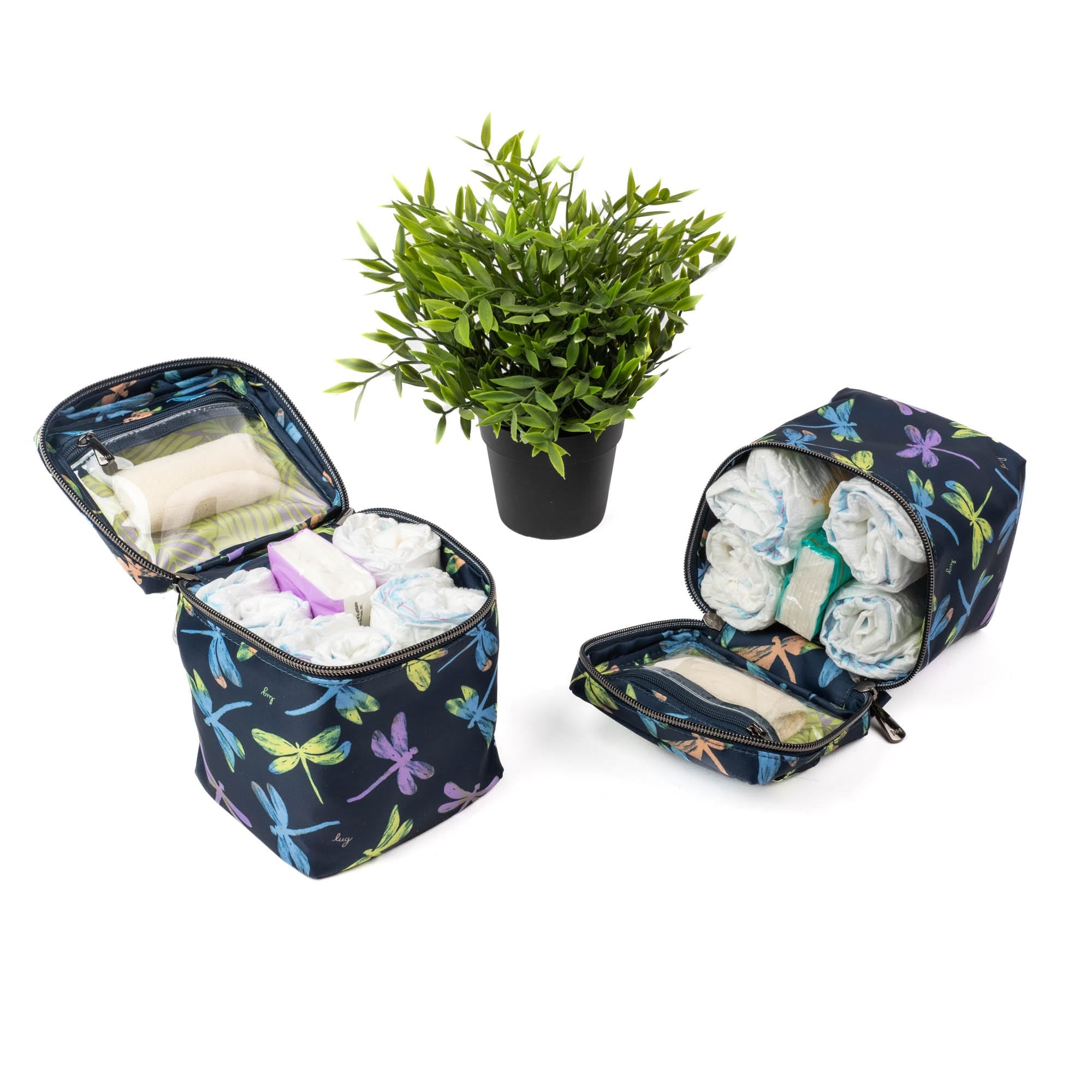 Box Top Cosmetic Case 2pc Set - - 2BoxTopPouches_Lifestyle_04