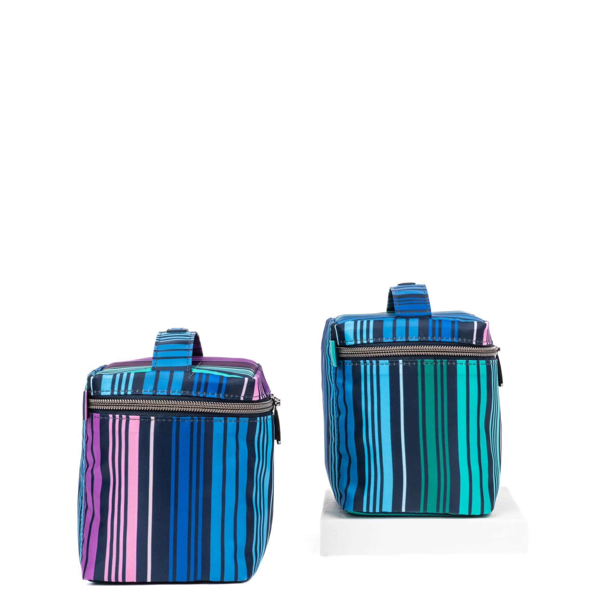 Box Top Cosmetic Case 2pc Set - LOVE STRIPE MULTI - 2BoxTopPouches_LoveStripeMulti_03