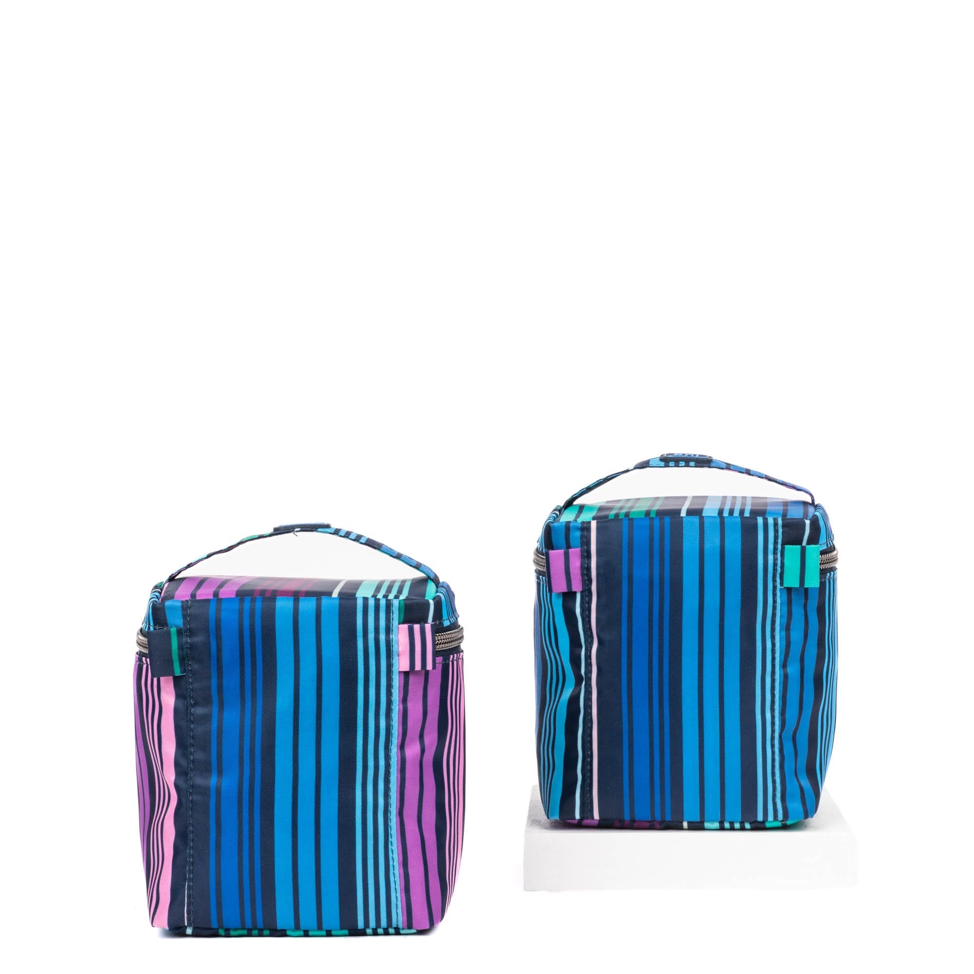 Box Top Cosmetic Case 2pc Set - LOVE STRIPE MULTI - 2BoxTopPouches_LoveStripeMulti_04