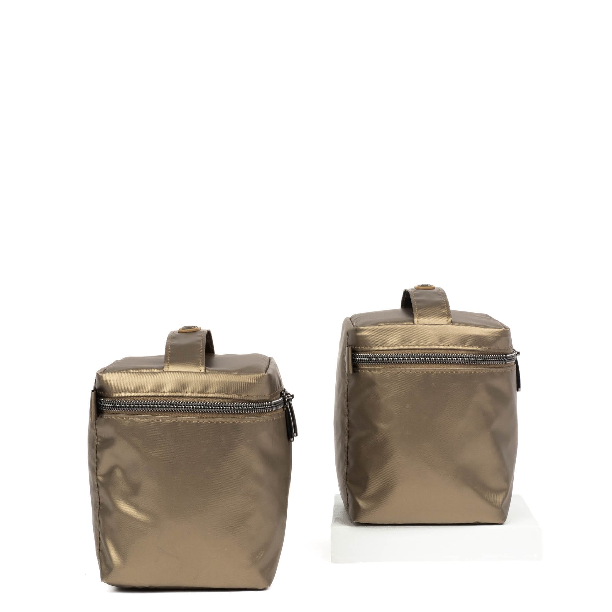 Box Top Cosmetic Case 2pc Set - METALLIC WALNUT - 2BoxTopPouches_MetallicWalnut_03