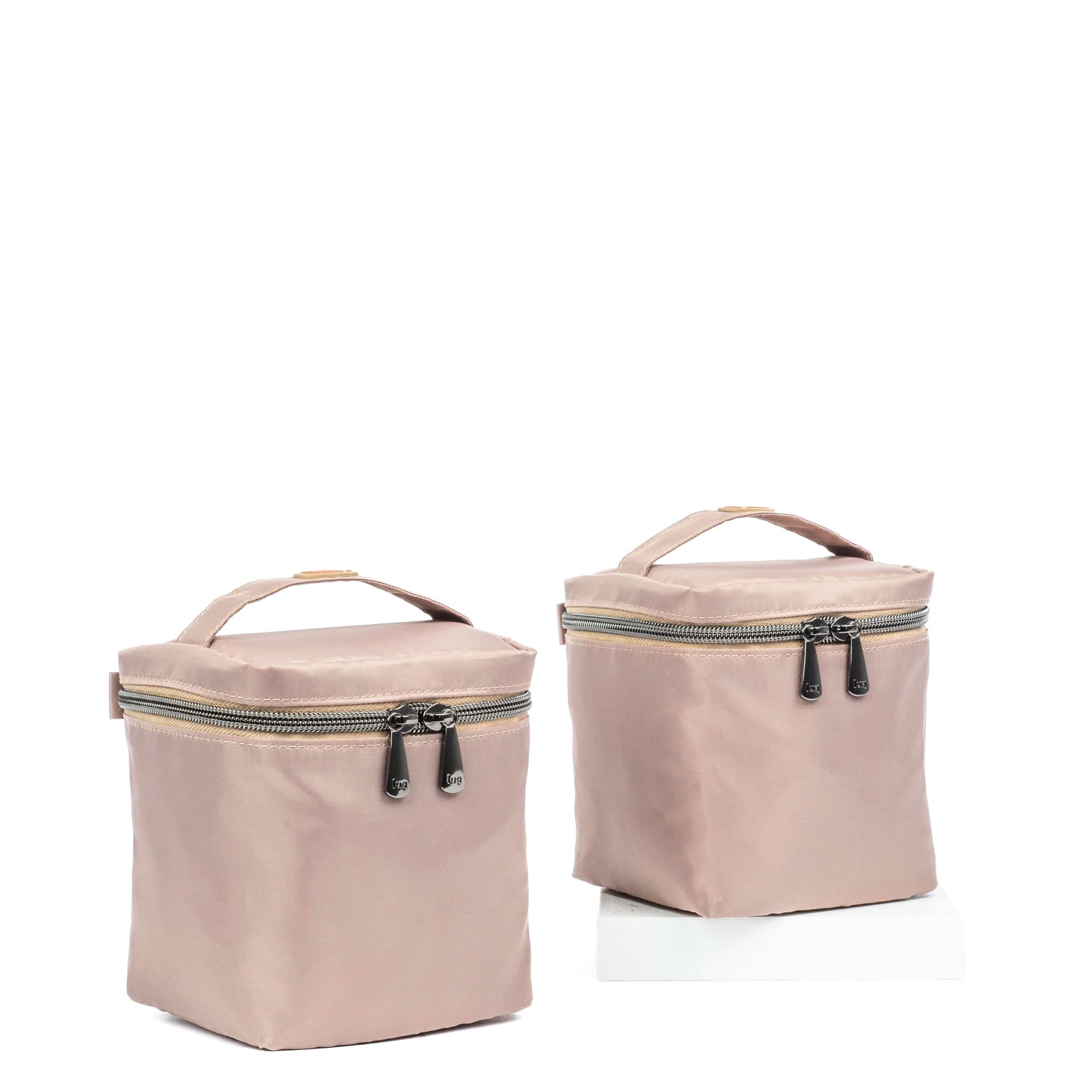 Box Top Cosmetic Case 2pc Set - SAND TAUPE - 2BoxTopPouches_SandTaupe_02