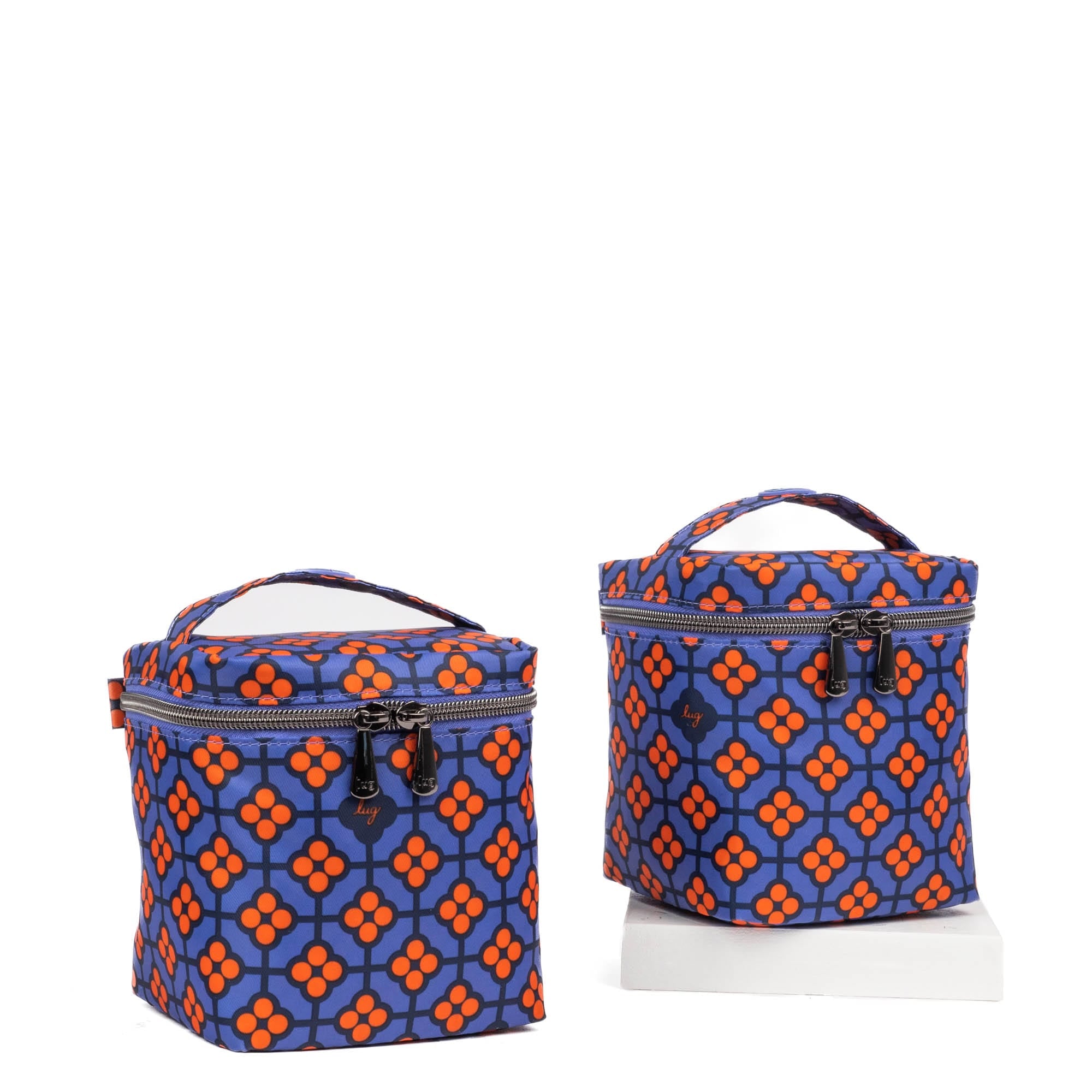 Box Top Cosmetic Case 2pc Set - VERY BERRY BLUE - 2BoxTopPouches_VeryBerryBlue_02