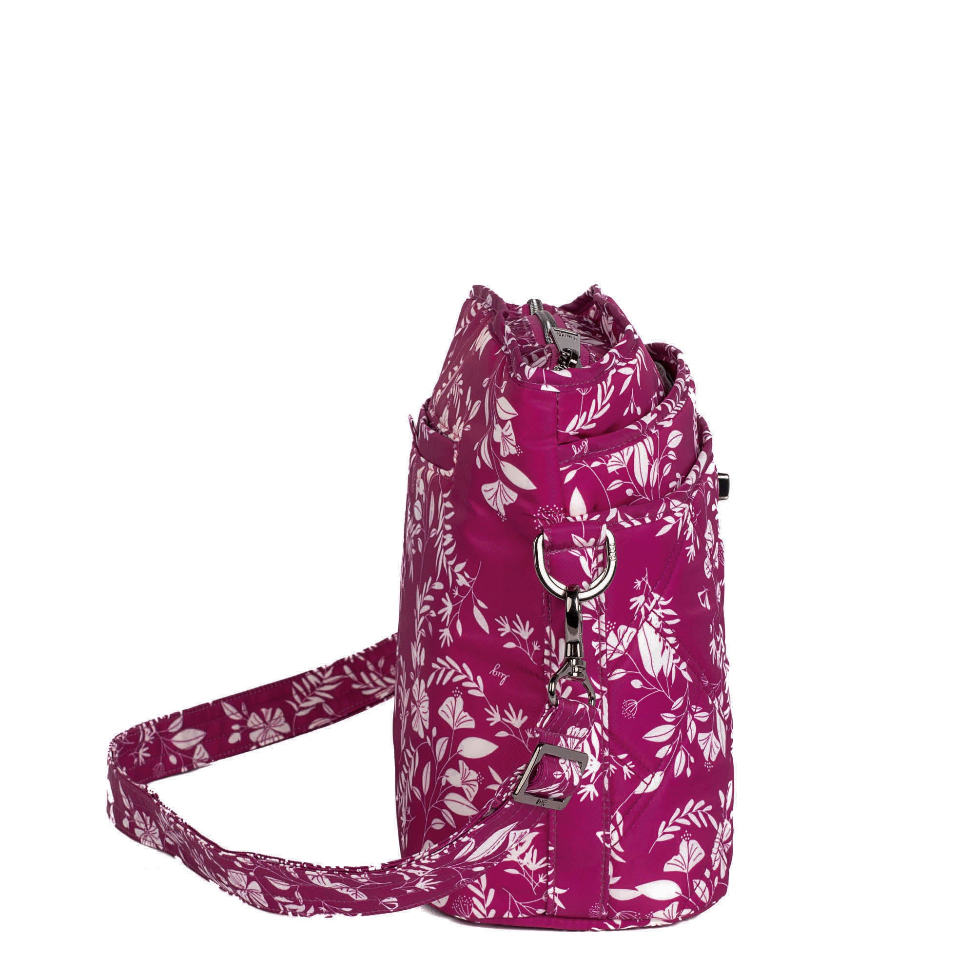 Adagio Shoulder Bag - FLOURISH BERRY (HUMMINGBIRD FLORAL) - AdagioSE_FlourishBerry_03