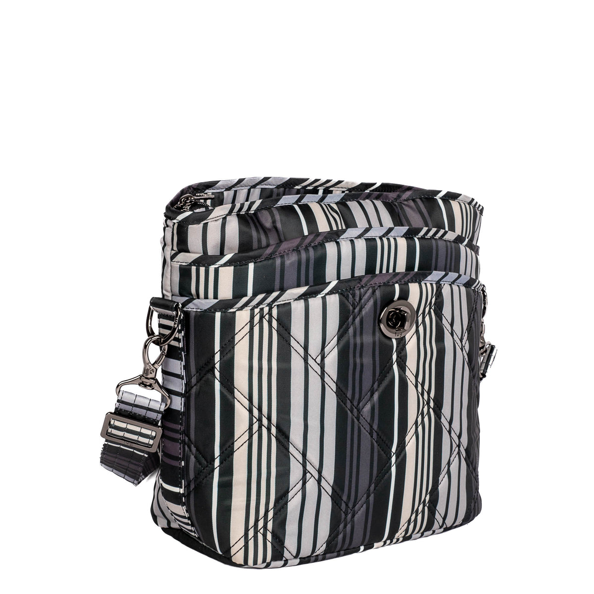 Adagio Shoulder Bag - LOVE STRIPE BLACK - AdagioSE_LoveStripeBlack_02