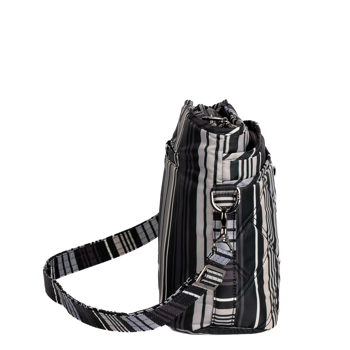 Adagio Shoulder Bag - LOVE STRIPE BLACK - AdagioSE_LoveStripeBlack_03