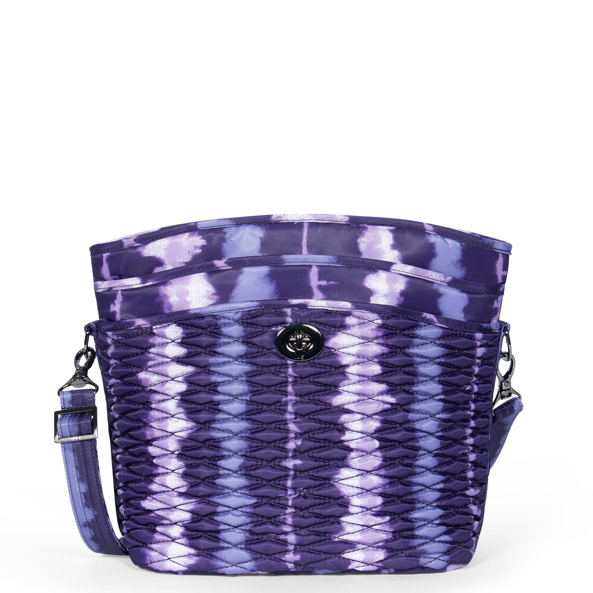 Adagio Shoulder Bag - SHIBORI PURPLE - Adagio_ShiboriPurple_01