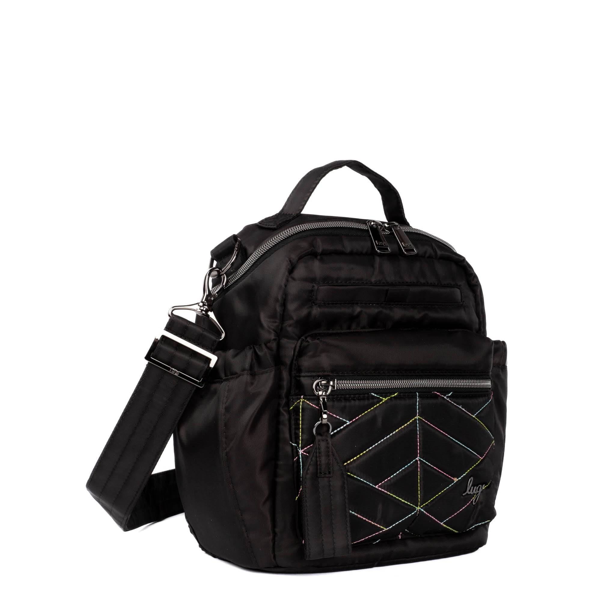 Alpine Crossbody Bag - BLACK ICEPOP STITCH - Alpine_BlackWithRainbow_02