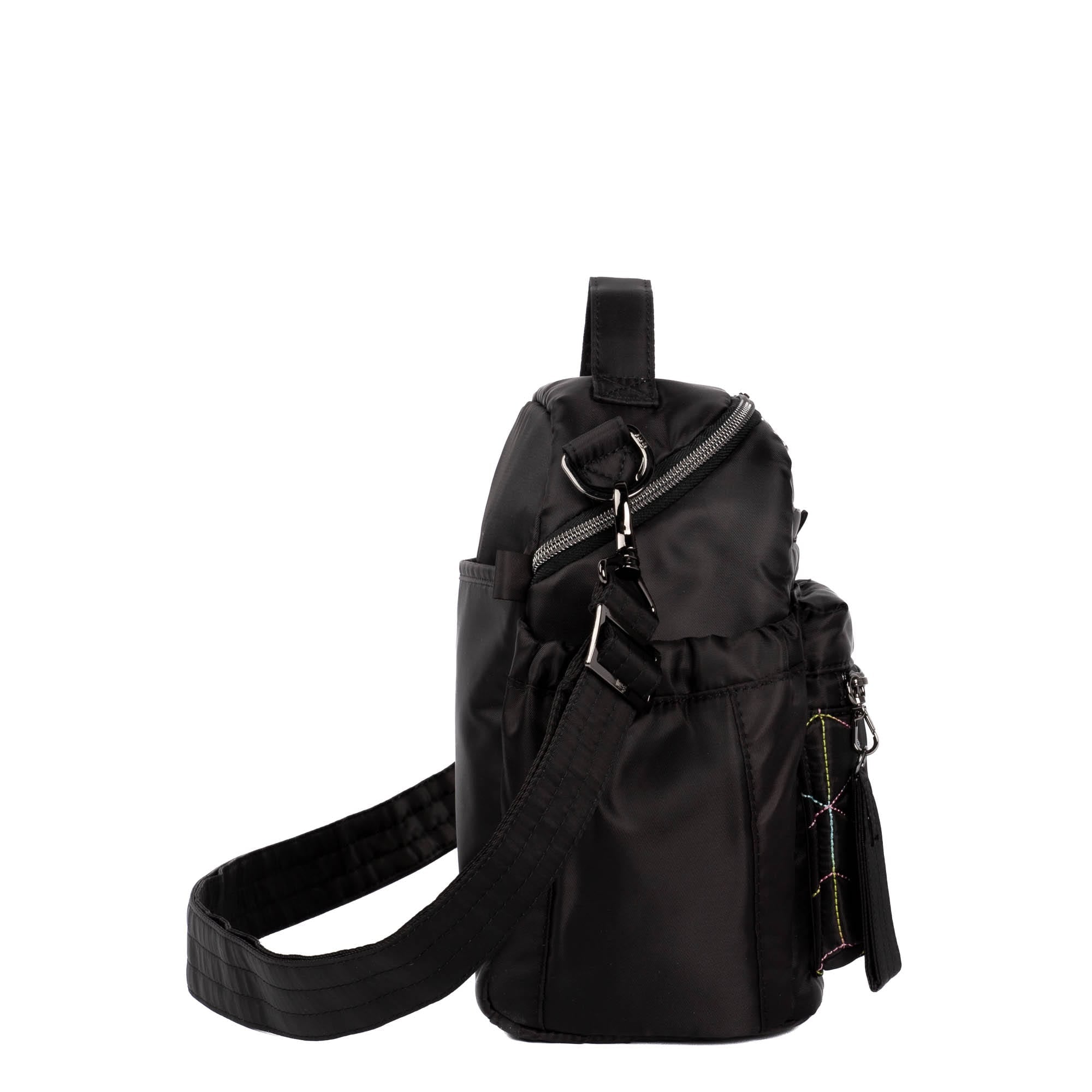 Alpine Crossbody Bag - BLACK ICEPOP STITCH - Alpine_BlackWithRainbow_03