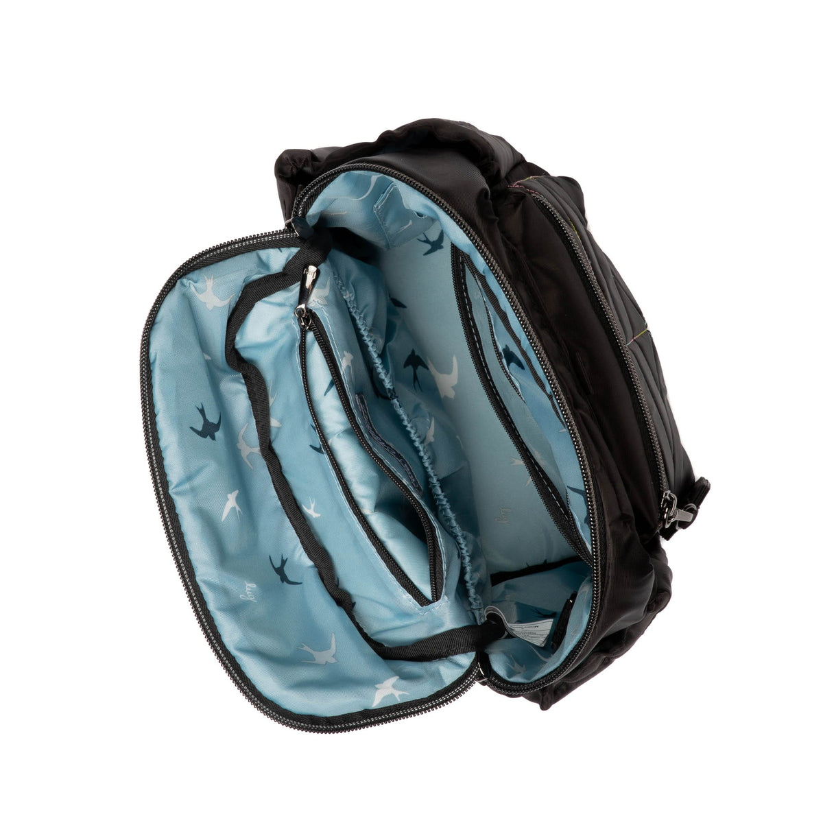 Alpine Crossbody Bag - BLACK ICEPOP STITCH - Alpine_BlackWithRainbow_05