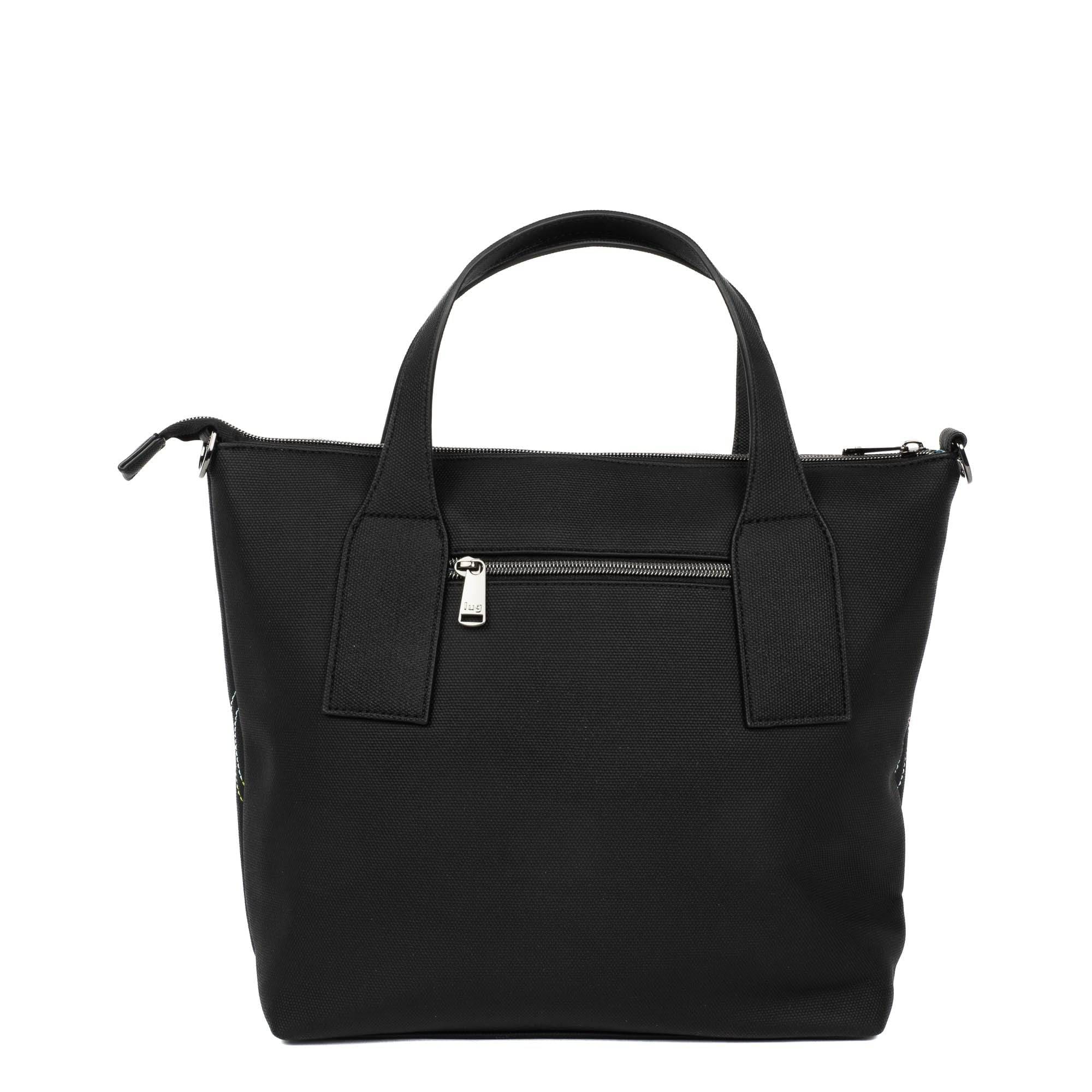 Alto Matte Luxe VL Convertible Tote Bag - BLACK ICEPOP STITCH - AltoML_BlackWithIcePop_04