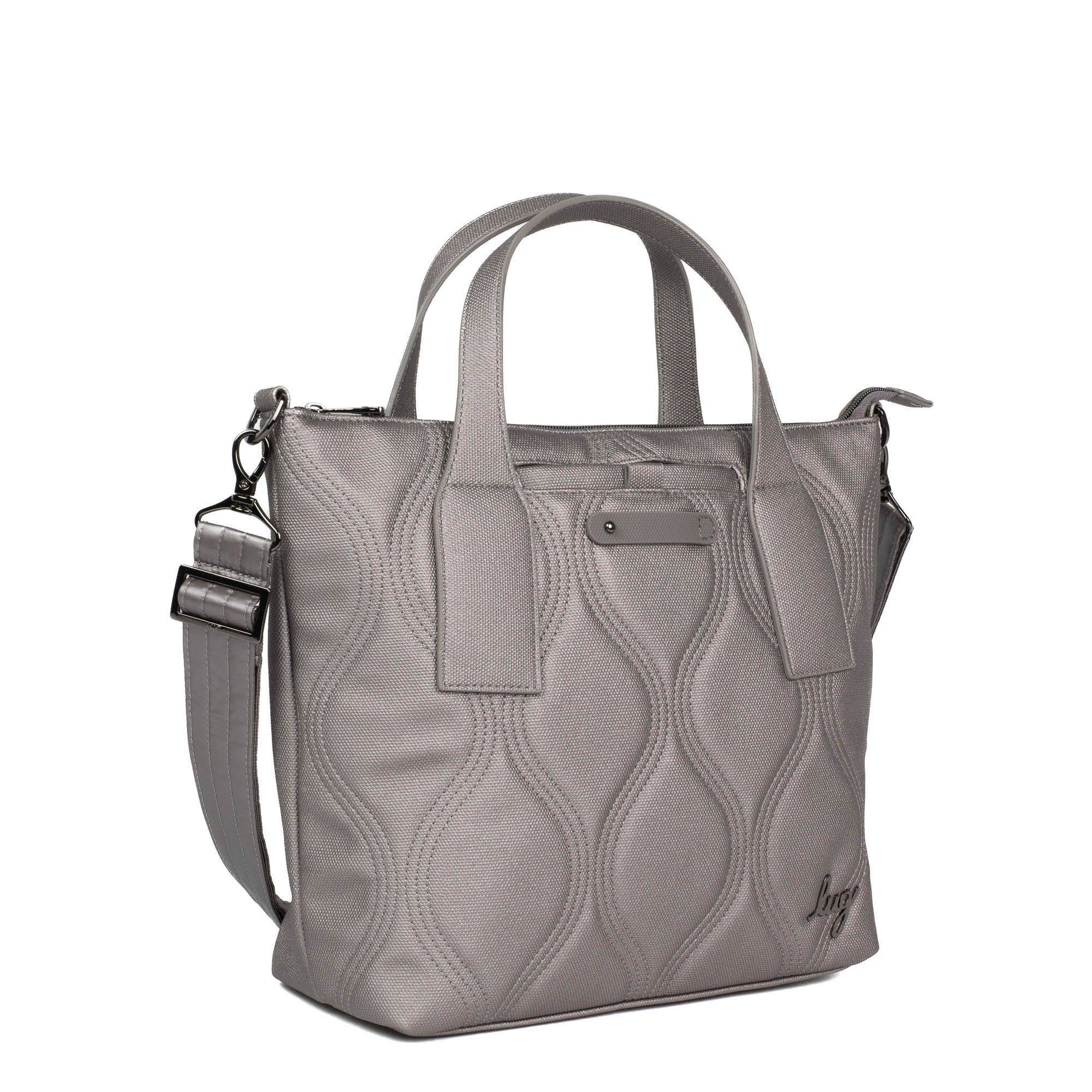 Alto Matte Luxe VL Convertible Tote Bag - METALLIC PEARL - AltoML_MetallicPearl_02