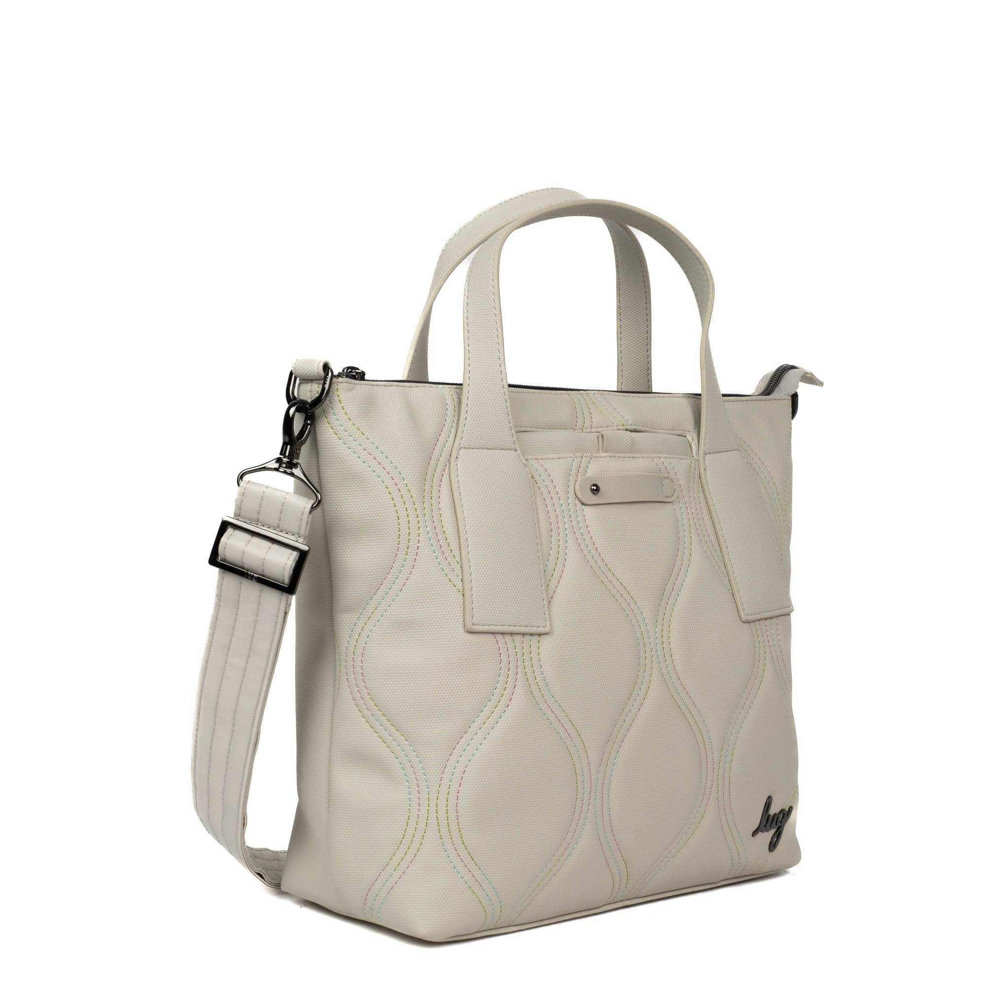 Alto Matte Luxe VL Convertible Tote Bag - PEBBLE ICEPOP STITCH - AltoML_PebbleWithIcePop_02
