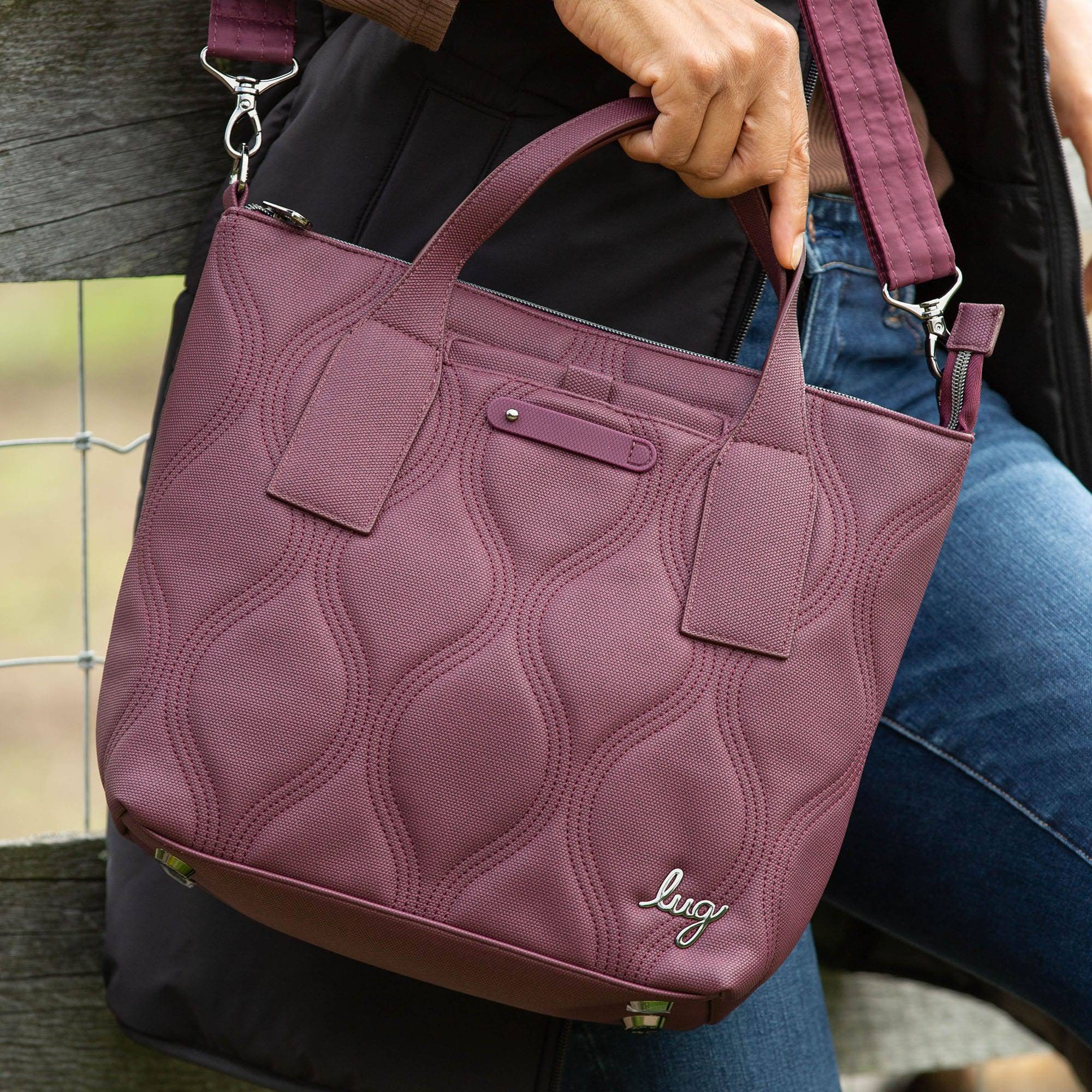 Alto Matte Luxe VL Convertible Tote Bag - WINE - AltoMatteLuxe_Lifestyle_06
