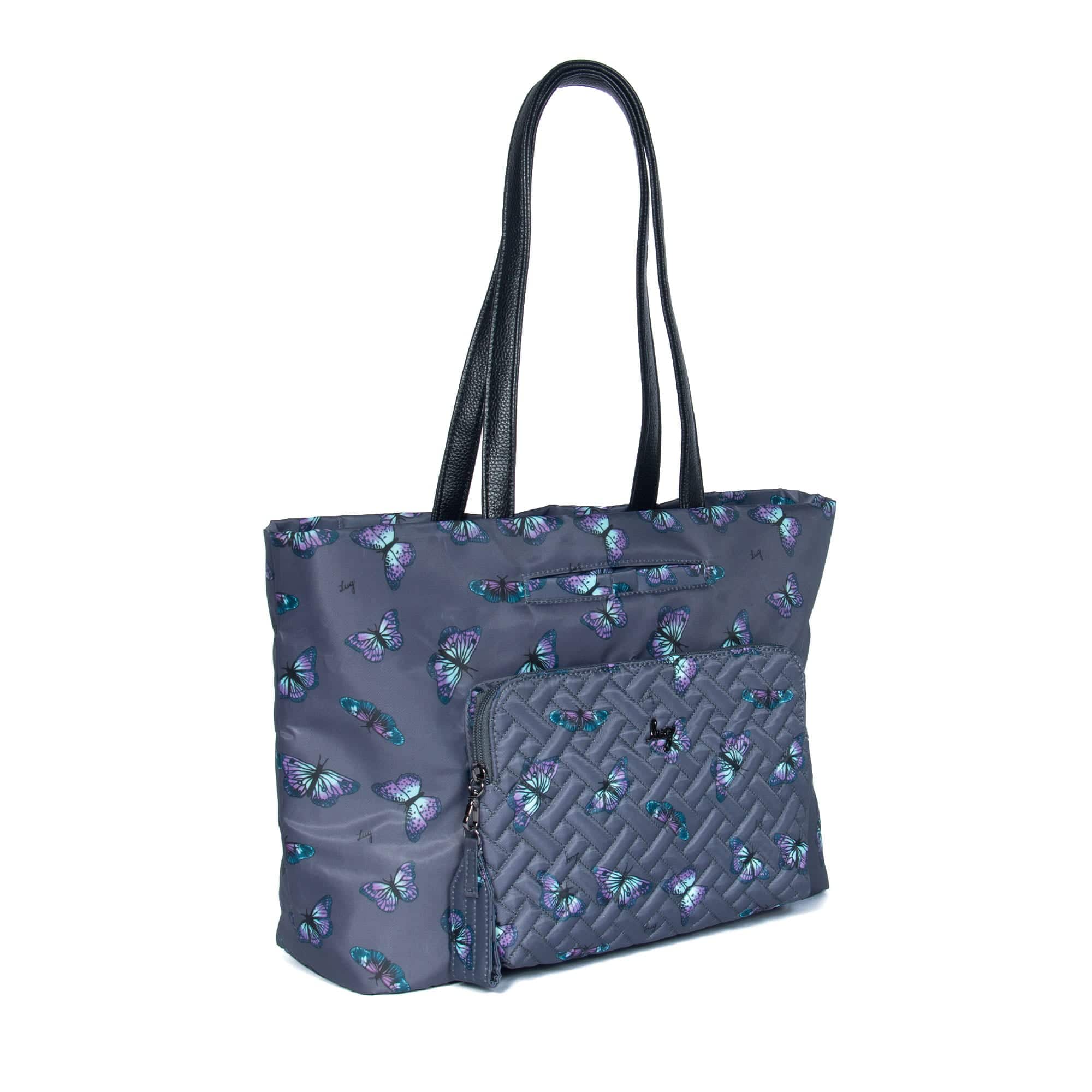 Arpeggio Tote Bag - BUTTERFLY GREY - Arpeggio_ButterflyGrey_02