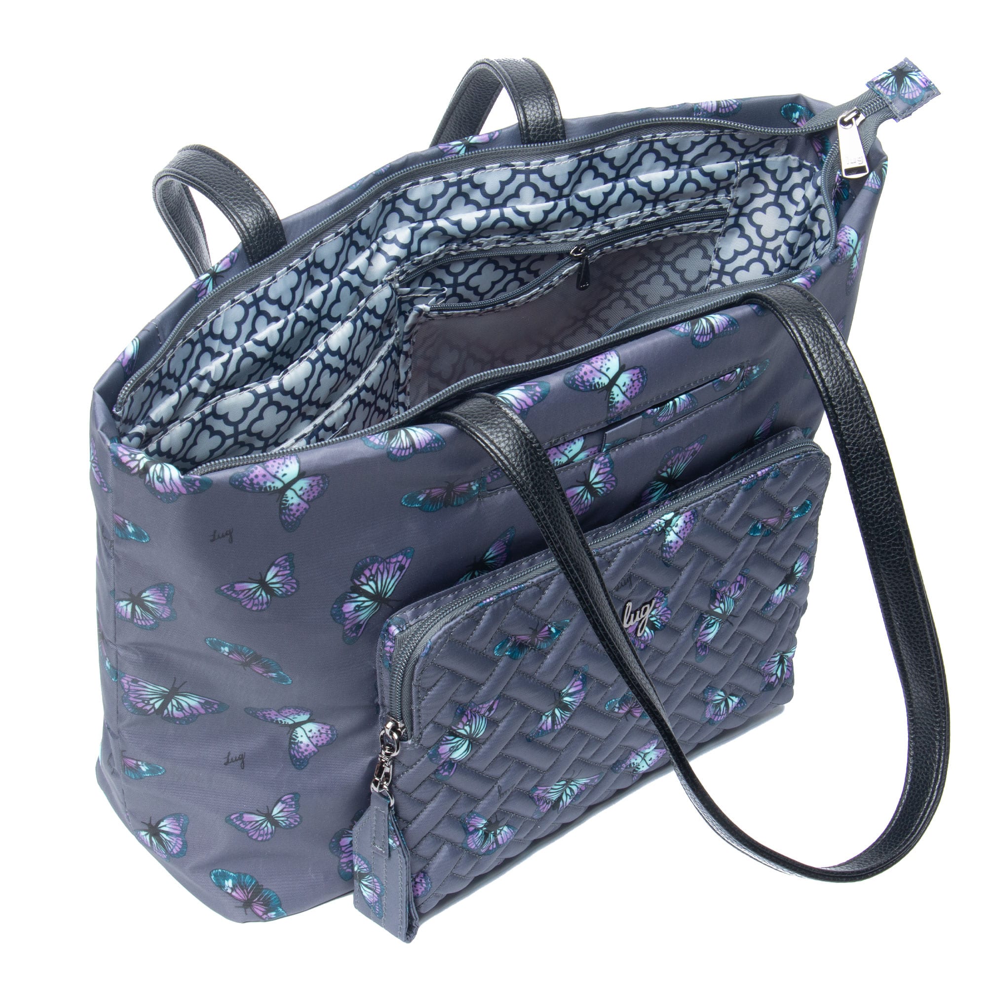 Arpeggio Tote Bag - BUTTERFLY GREY - Arpeggio_ButterflyGrey_05