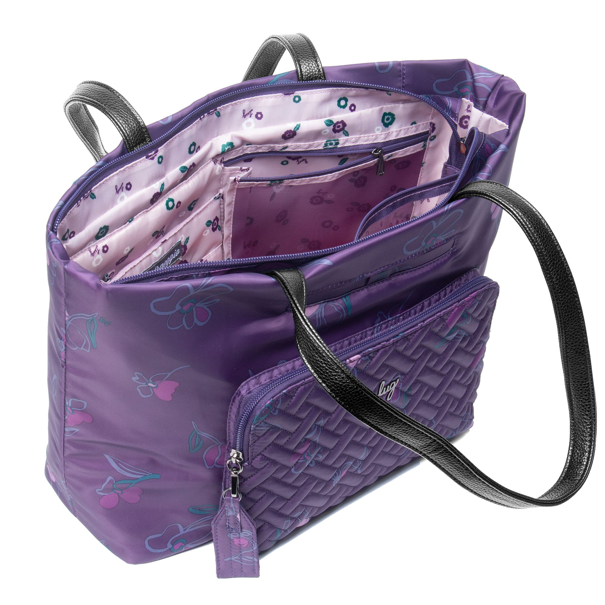 Arpeggio Tote Bag - FLORET PURPLE - Arpeggio_FloretPurple_05