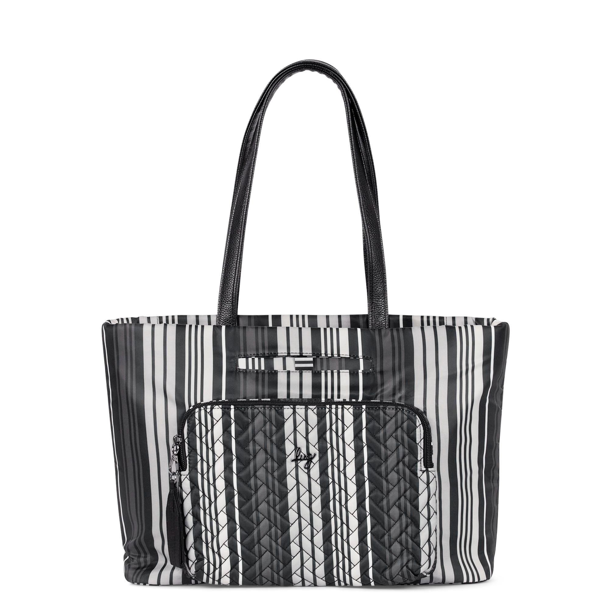 Arpeggio Tote Bag - LOVE STRIPE BLACK - Arpeggio_LoveStripeBlack_01