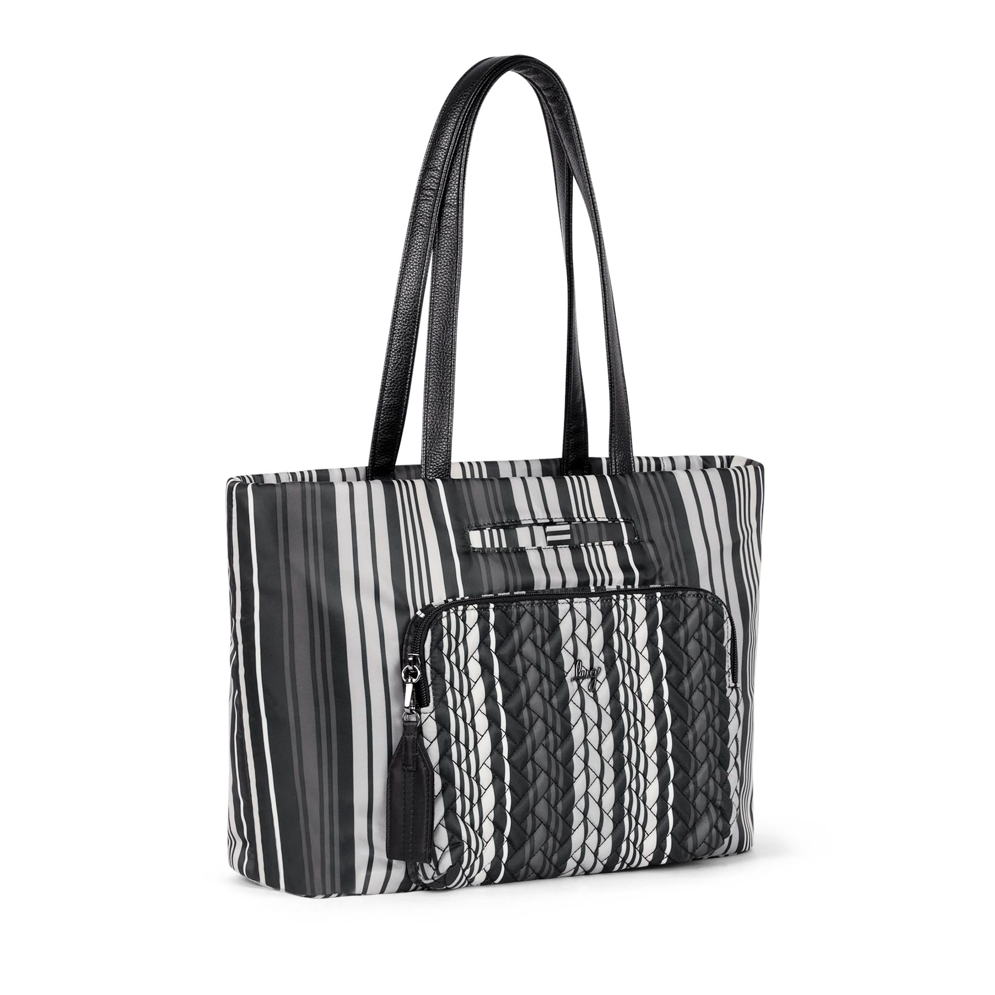 Arpeggio Tote Bag - LOVE STRIPE BLACK - Arpeggio_LoveStripeBlack_02
