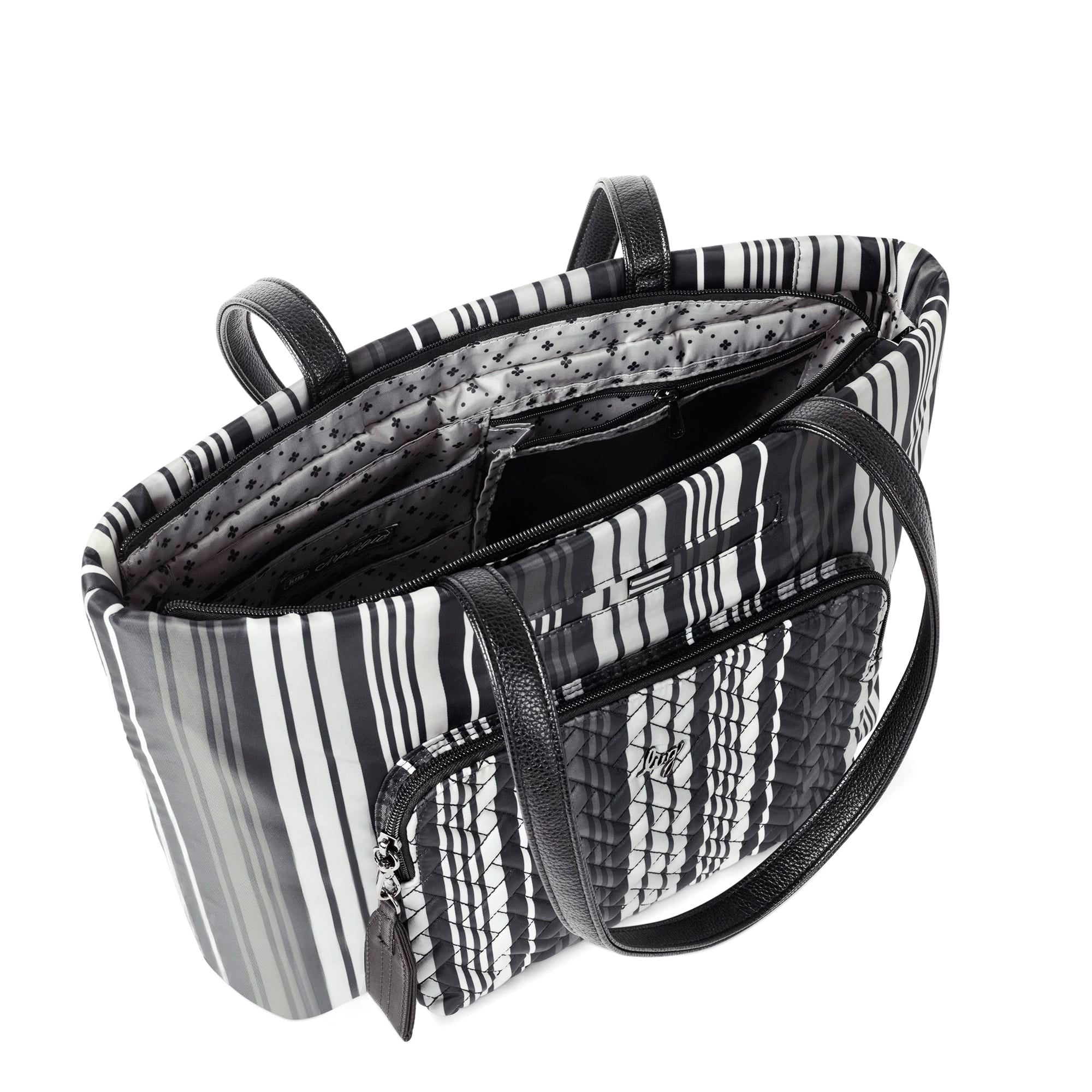 Arpeggio Tote Bag - LOVE STRIPE BLACK - Arpeggio_LoveStripeBlack_05