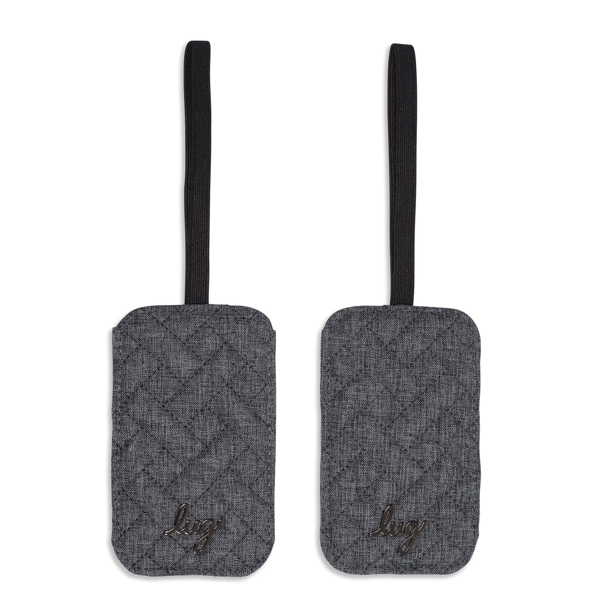 Baggage Claim Luggage Tag 2pc Set - HEATHER GREY - Bc_Tag_BrushedGrey_01