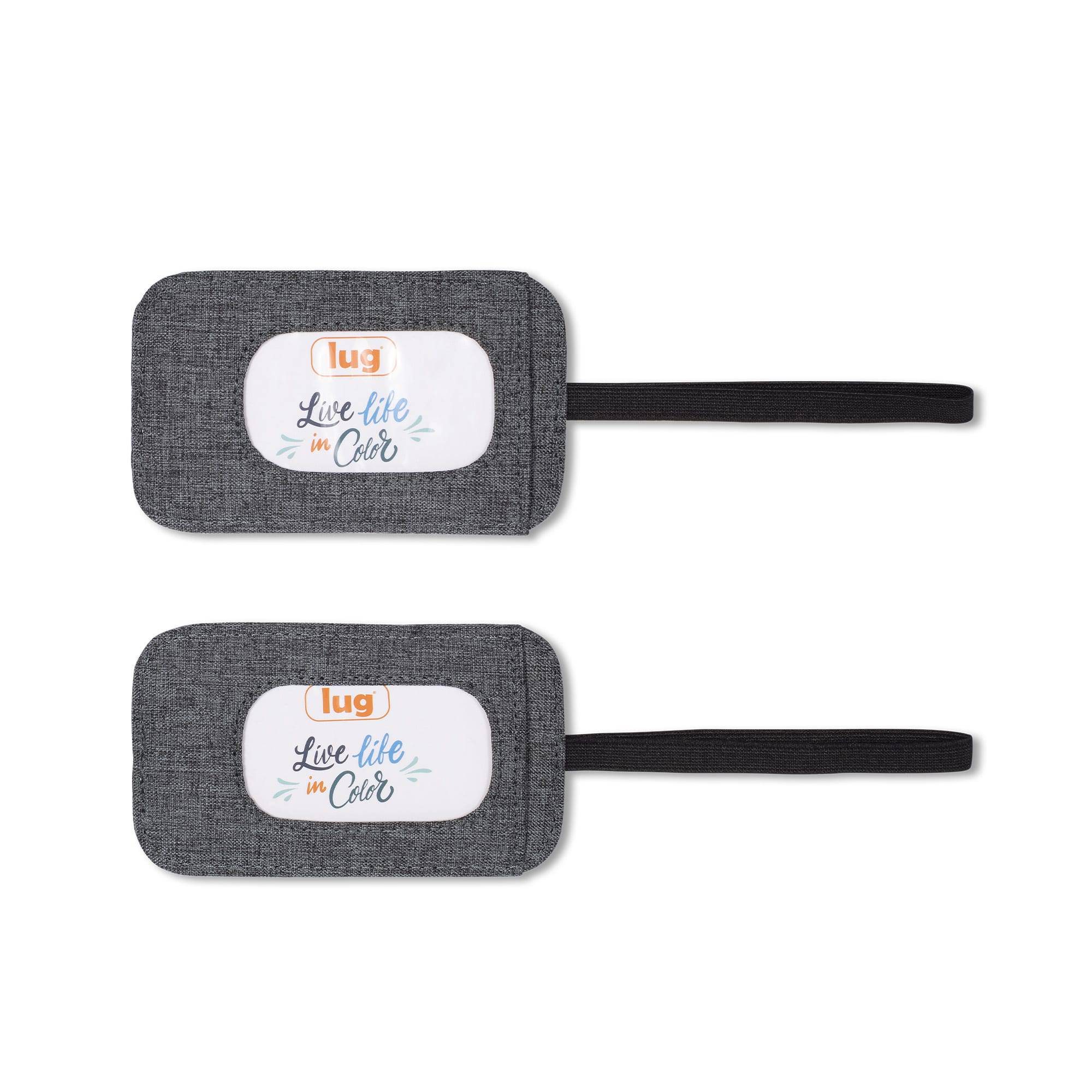 Baggage Claim Luggage Tag 2pc Set - HEATHER GREY - Bc_Tag_BrushedGrey_02