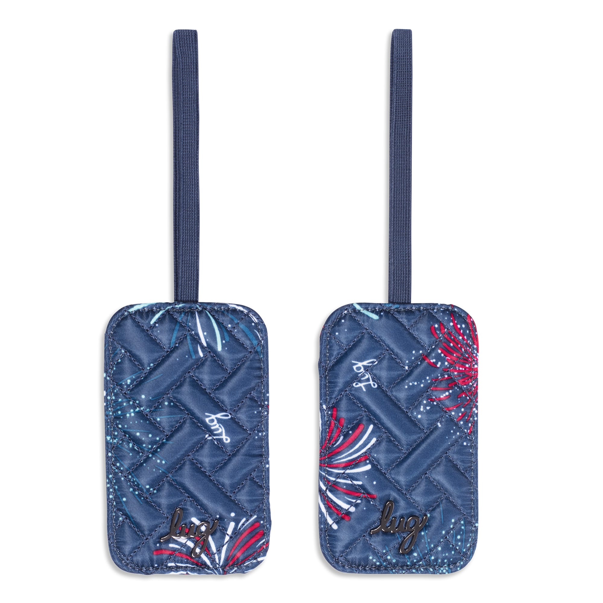 Baggage Claim Luggage Tag 2pc Set - FIREWORK NAVY - Bc_Tag_FireworkNavy_01
